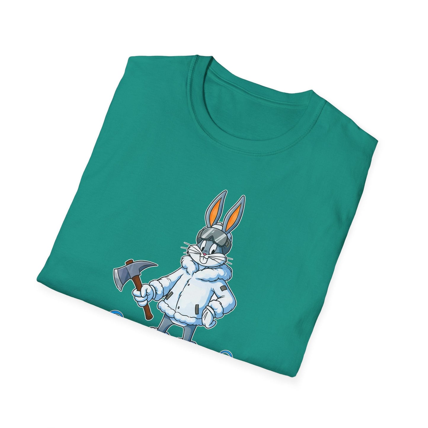 Cartoon Bunny Graphic Unisex Cotton Animal Animation Artwork Design Tee 25