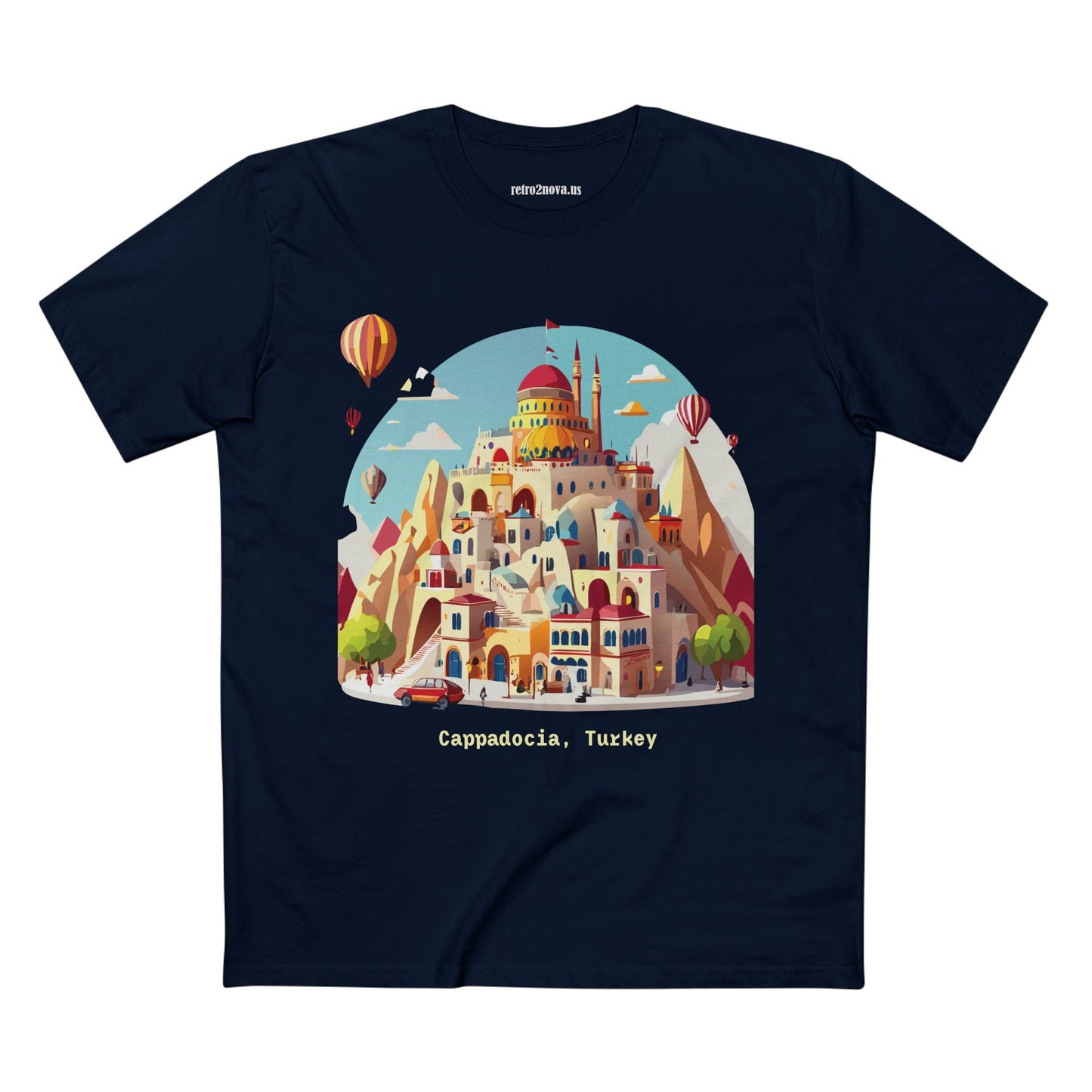 Cappadocia Travel Shirt Unisex Premium Cotton Art Tee From Retro2Nova TT 52 Collection