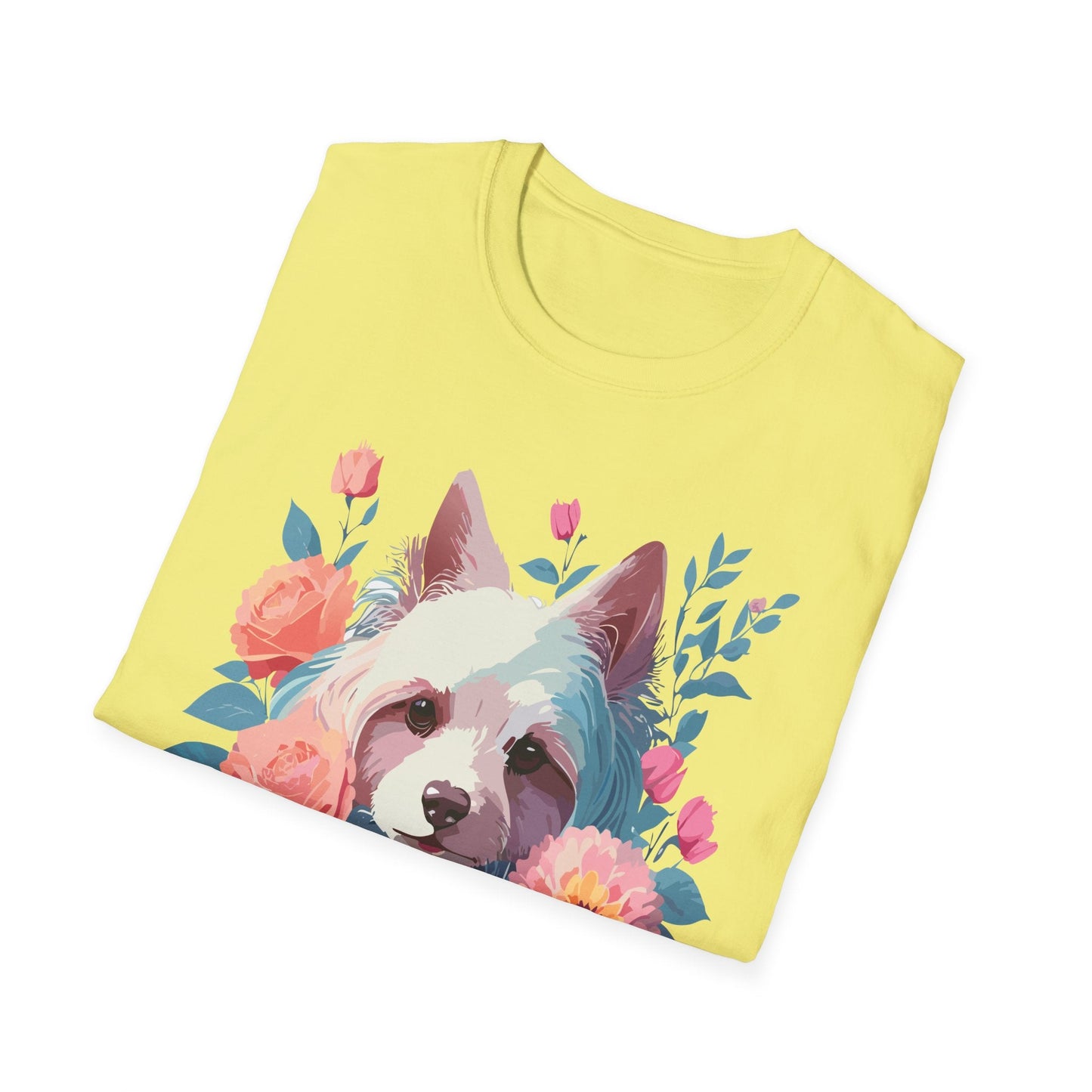 Dog Shirt Unisex Softstyle Cotton Tee Gildan 64000 With Animal Designs