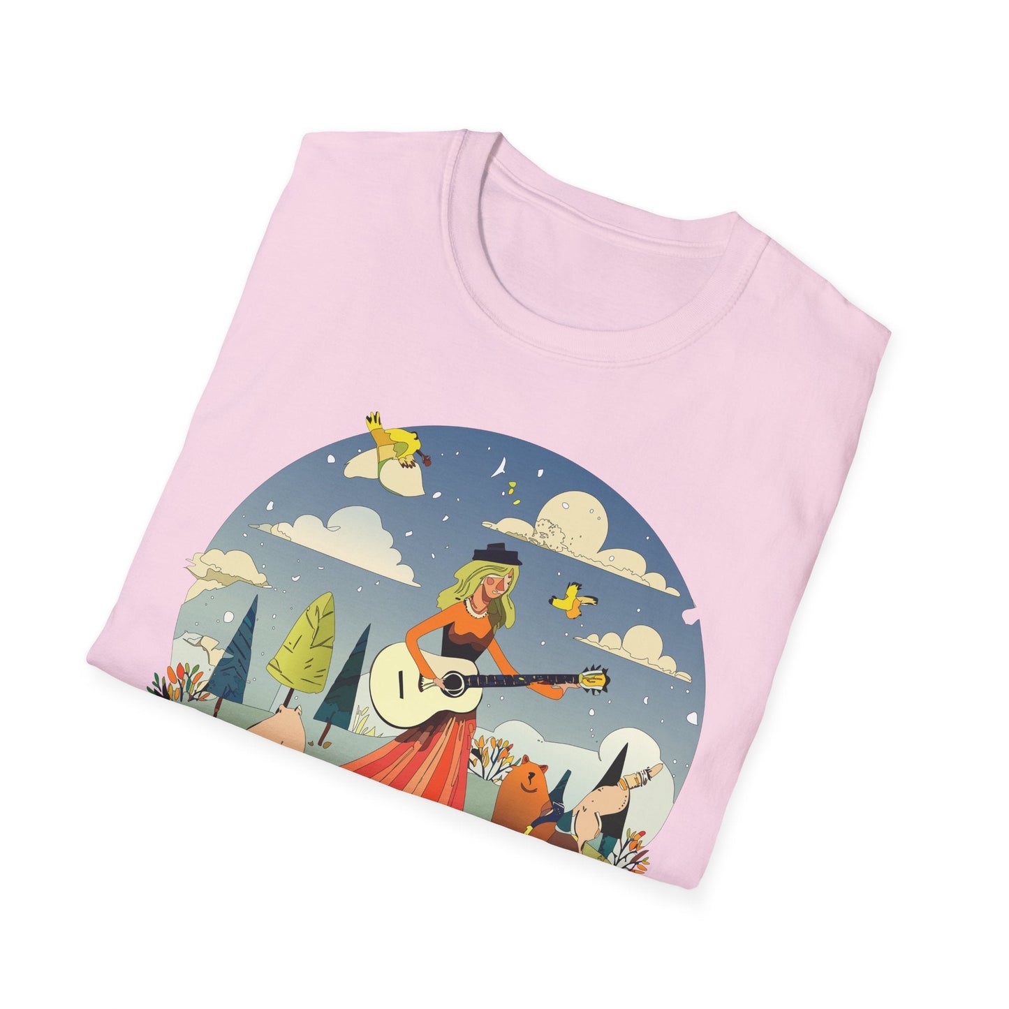 Womens Graphic T Shirt Art Design Tee Unisex SoftStyle Gildan 64000 100 Percent Cotton