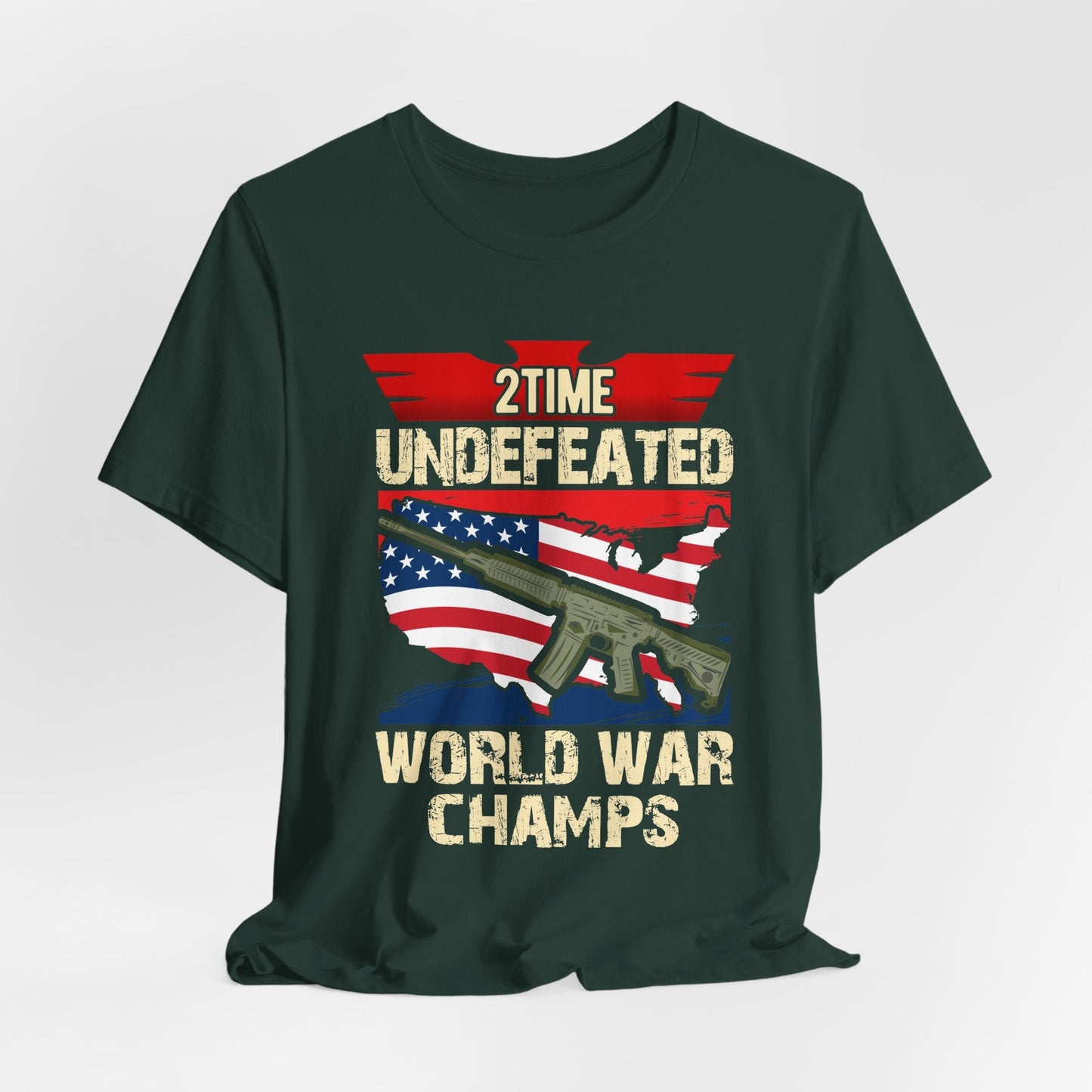 Army Veteran Patriotic Graphic Design Unisex Cotton T-Shirt v15