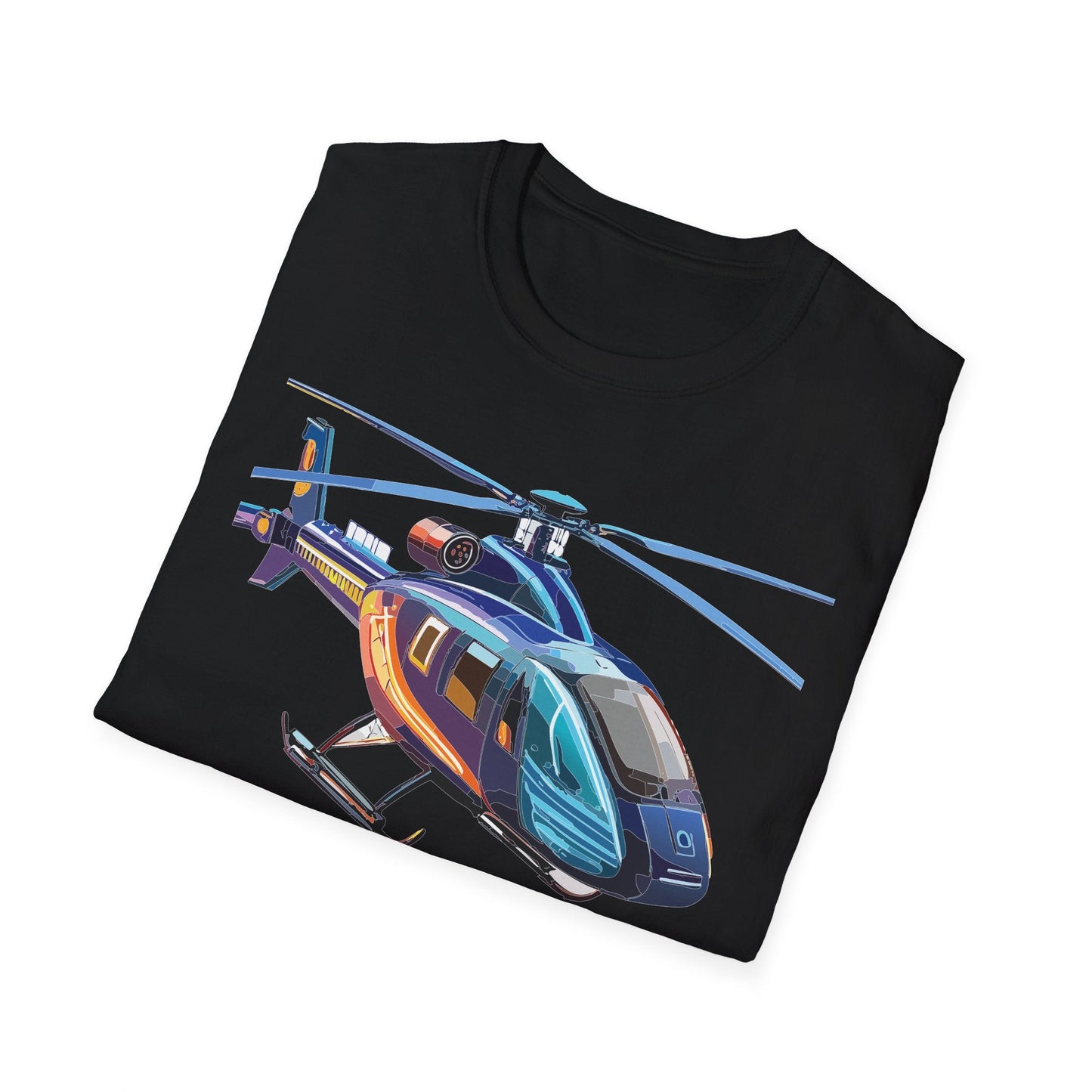Chopper Helicopter Shirt Unisex T Shirt Softstyle 100 Percent Cotton Comfort Wear