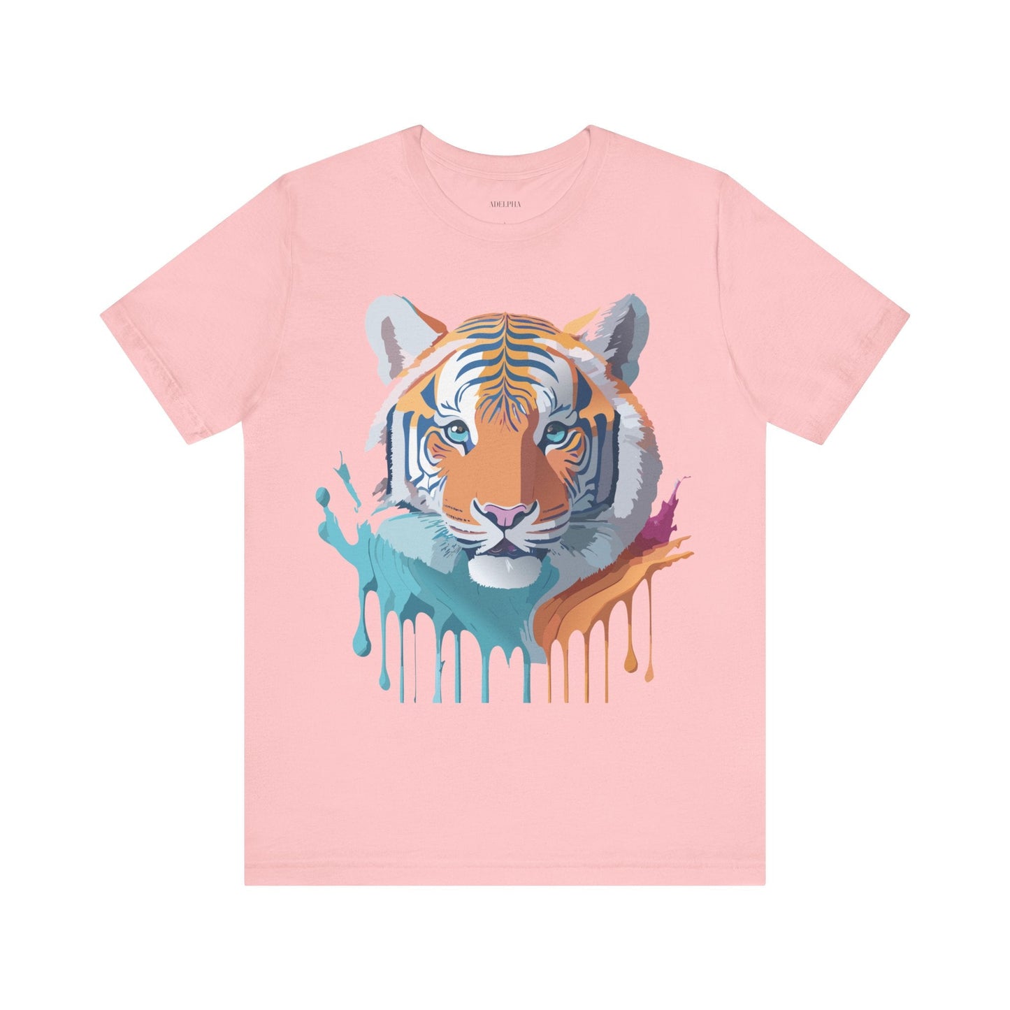 Tiger Graphic Unisex 100 Cotton Vintage Art with Animal Tee 16
