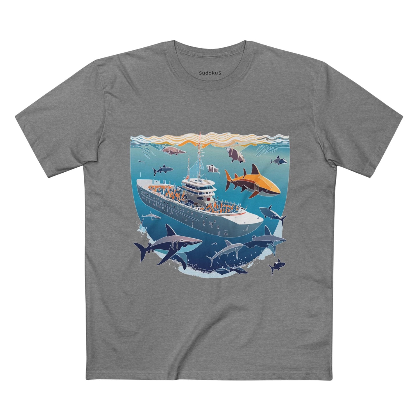 Ocean Coast Graphic Unisex 100 Cotton Staple Tee 9