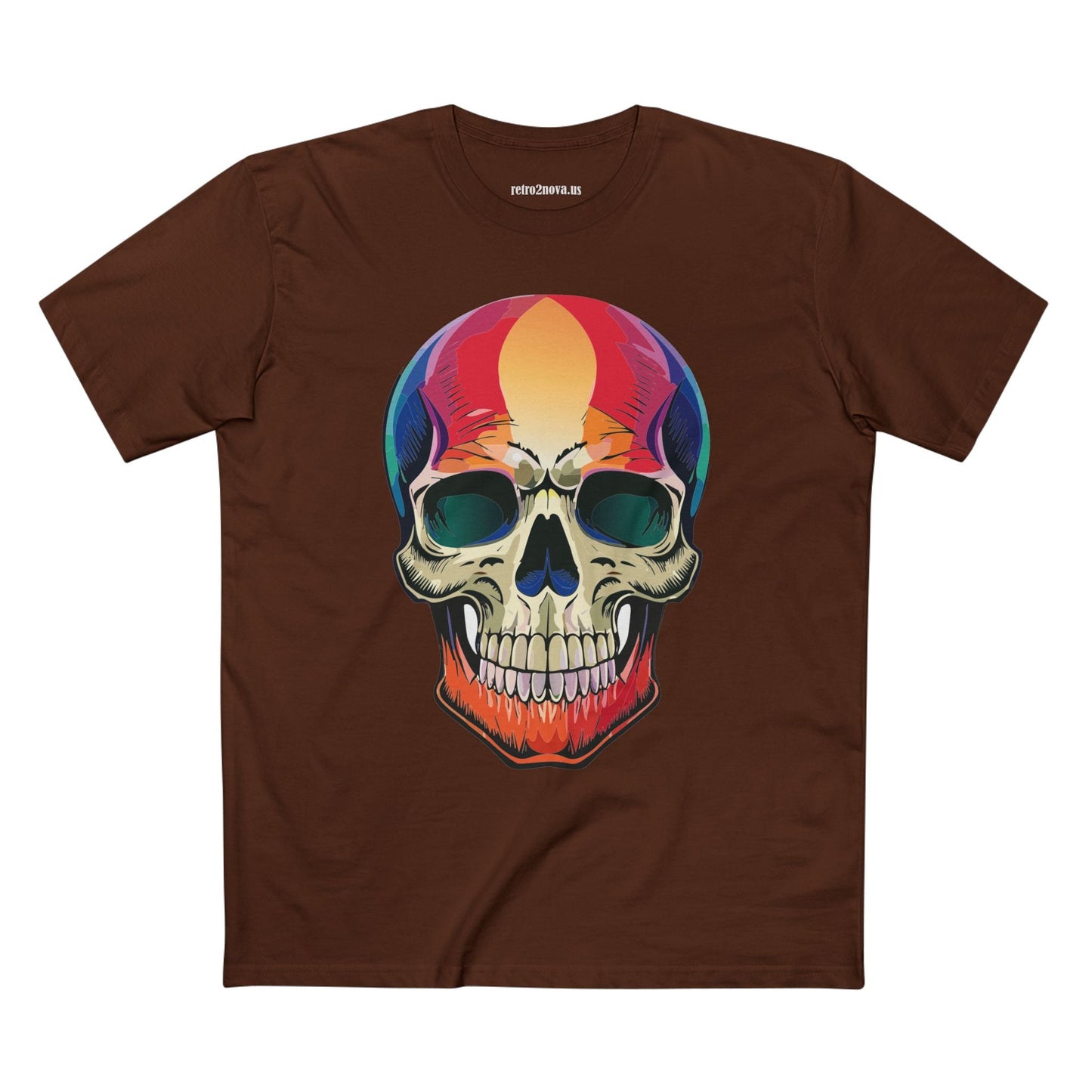 Skull Shirt Skeleton Shirt Unisex Premium Cotton Tee With Original Art Design Retro2Nova
