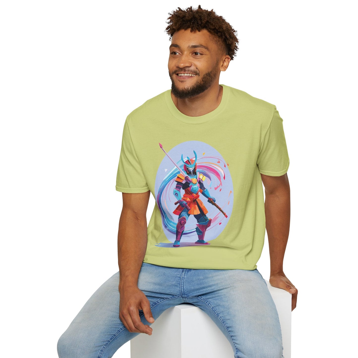 Samurai Shirt Unisex Gildan Softstyle Tee 100 Percent Ring Spun Cotton Samurai Design