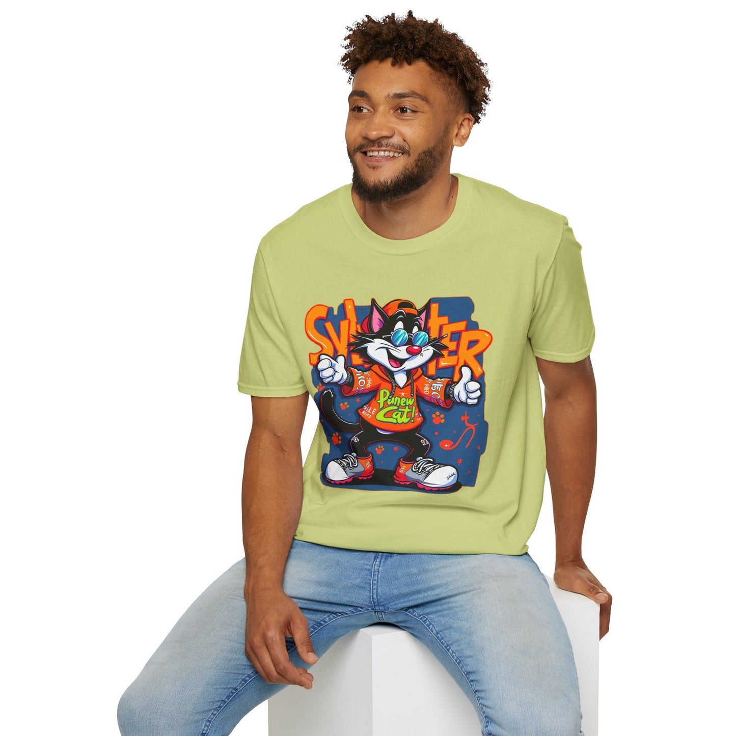 Funny Cartoon Animals Tee Shirt Unisex Gildan Softstyle 64000 Graphic Cartoon Tee