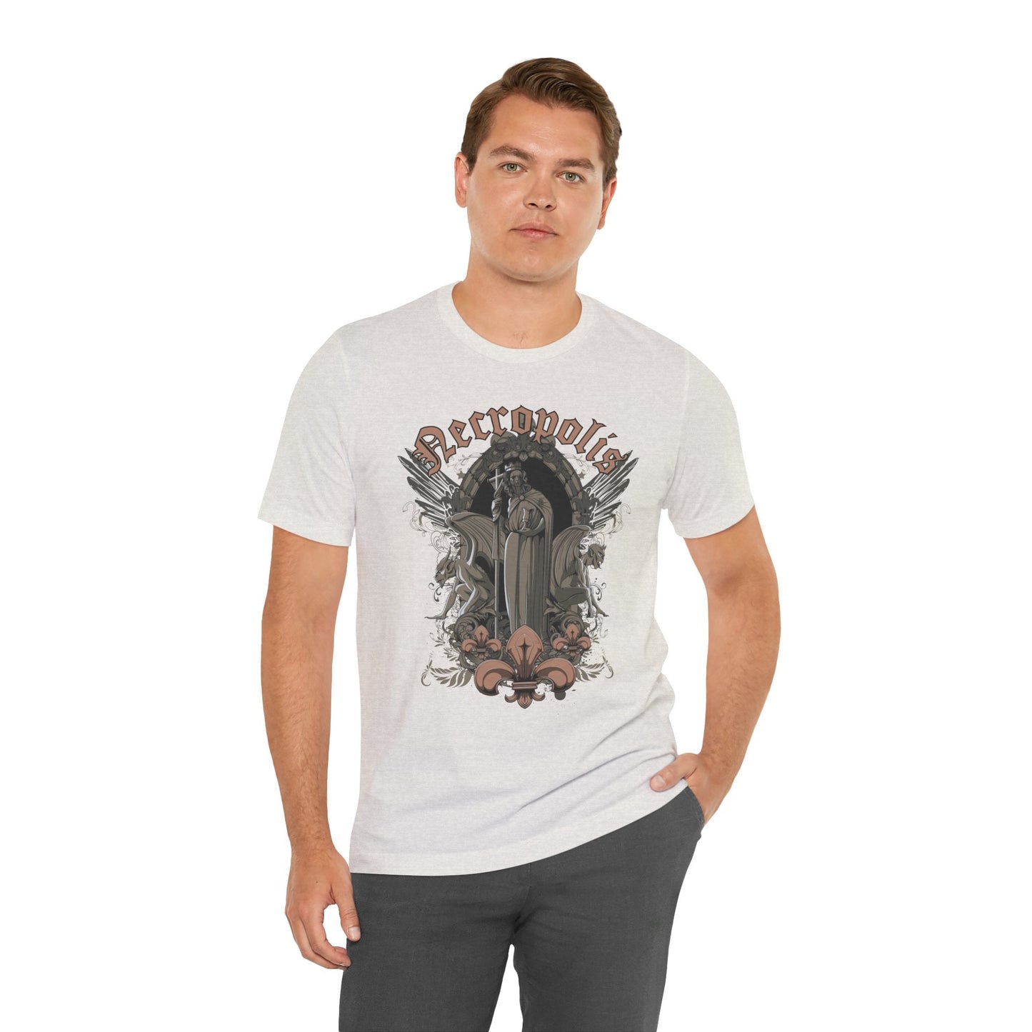 Gothic Skull Graphic Unisex Cotton T-Shirt r7