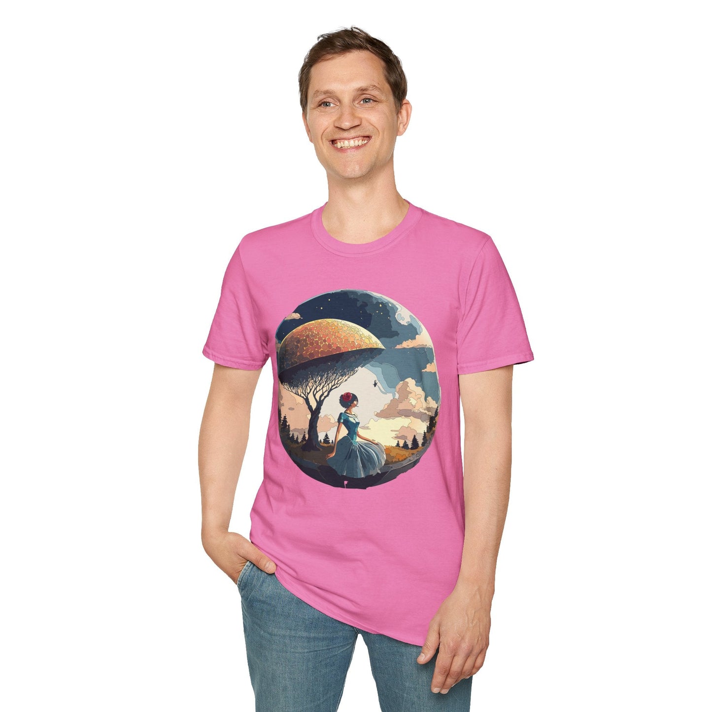 Womens Ladies Graphic T Shirts Art Design Shirt Gildan Softstyle 64000 Unisex Tee