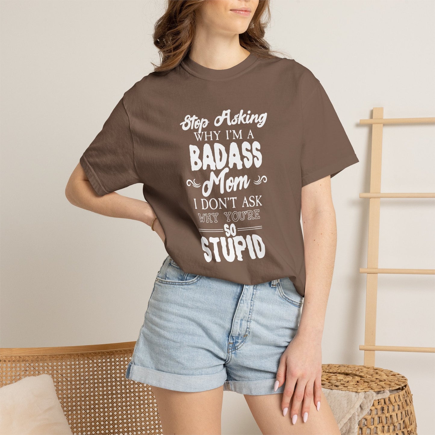 Mom T-shirt Mother's Day Mama Tee Unisex Comfort Colors Garment-Dyed Cotton h39