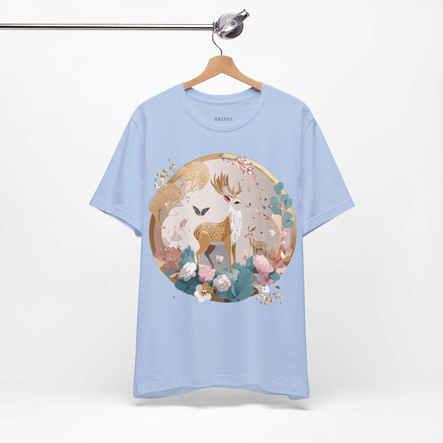 Medallion Graphic Unisex 100 Cotton Vintage Animal Medal Artwork Tee 13