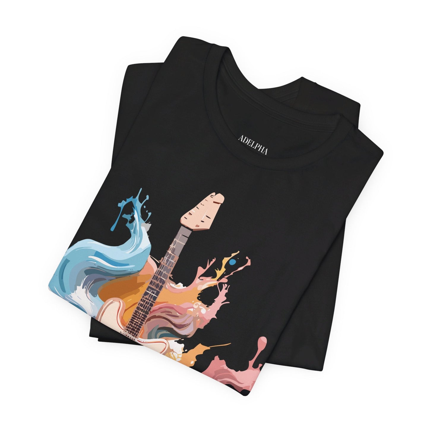 Adelpha Music Graphic T Shirt Unisex Short Sleeve Vintage Inspired Art Tee For Everyday Casual Wear