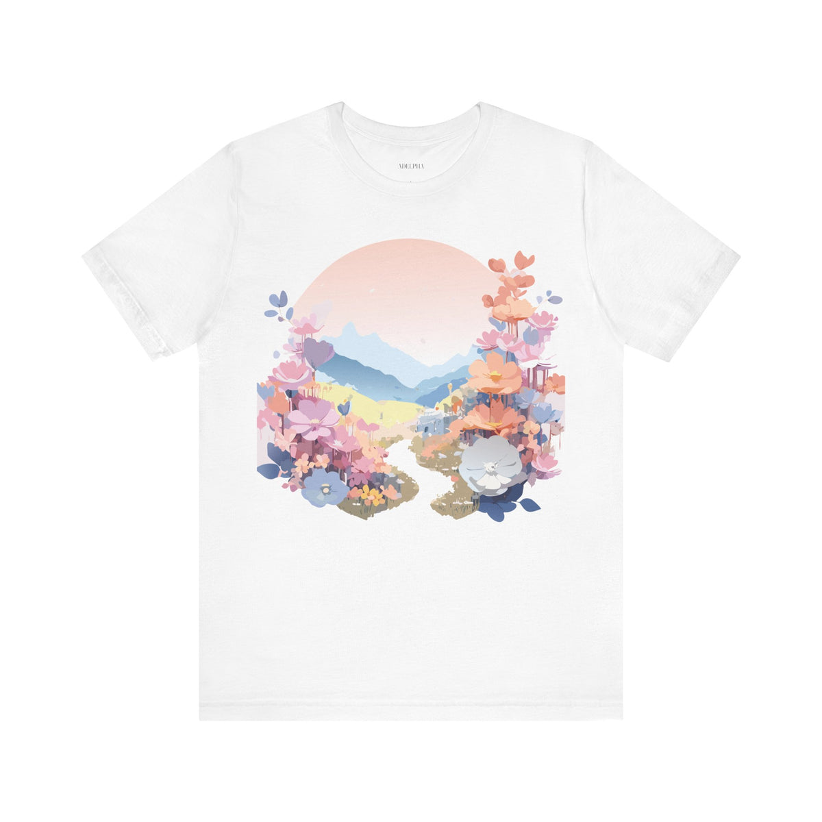 Floral Graphic Tee Shirt - Bella+Canvas Unisex 100 Cotton 18