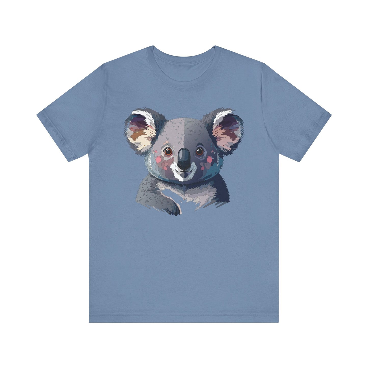 Unisex Animal Shirt With Animal Art Design Tee Wild Animals Short Sleeve Jersey Cotton