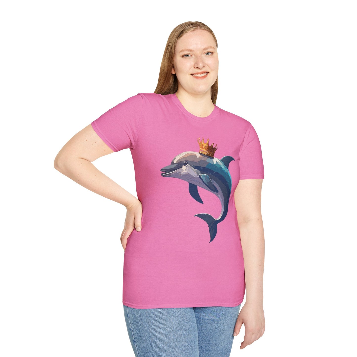 Dolphin Shirts Unisex Gildan Softstyle 64000 100 Percent Cotton Tee For Animal Lovers