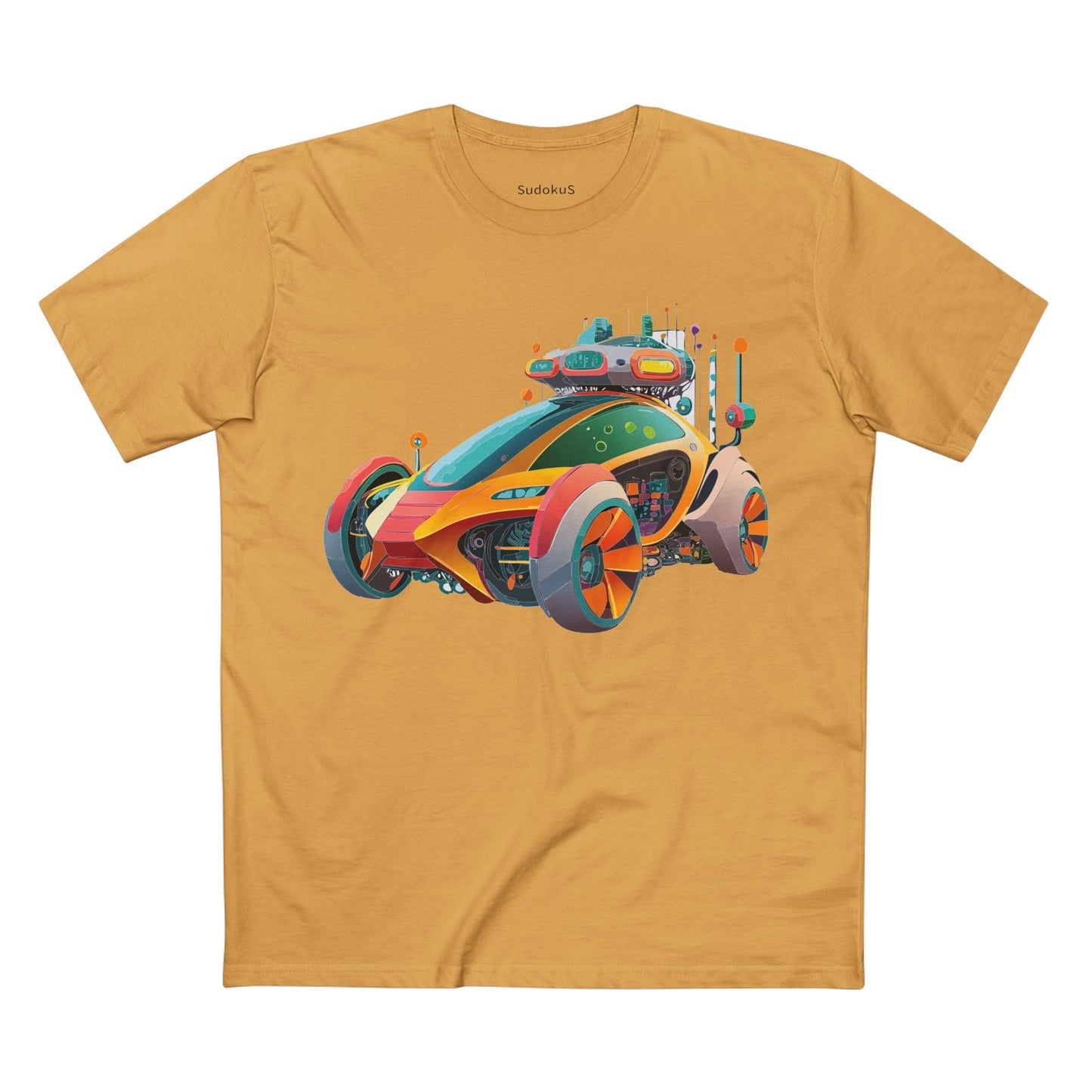 Car Graphic Unisex 100 Cotton Staple Tee 24