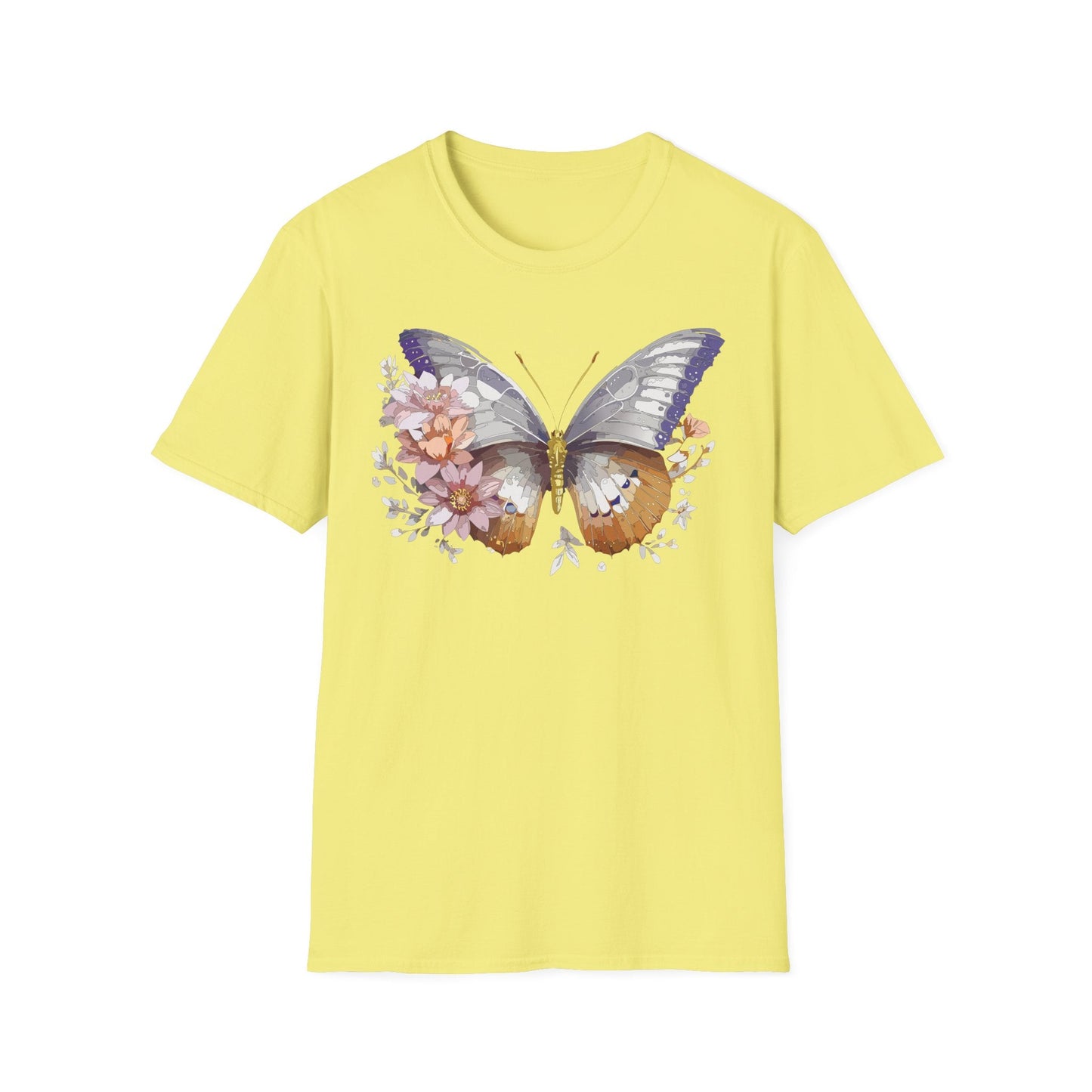Butterfly Shirt Unisex T Shirt 100 Percent Ring Spun Cotton Gildan Softstyle Tee