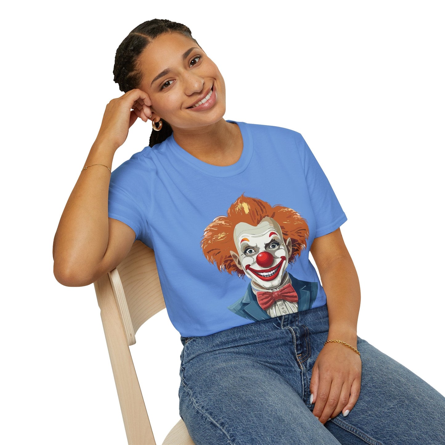 Clown Shirt Unisex Funny Man Circus Tee Softstyle Gildan 64000 Short Sleeve Shirt Premium