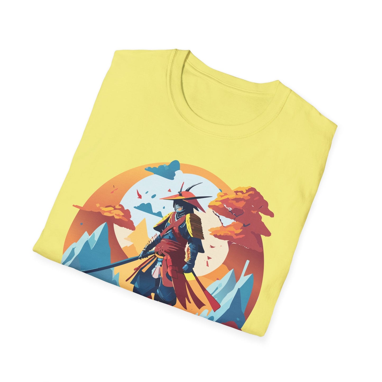 Samurai Shirt Unisex Tee Gildan Softstyle 64000 100 Percent Ring Spun Cotton Lightweight