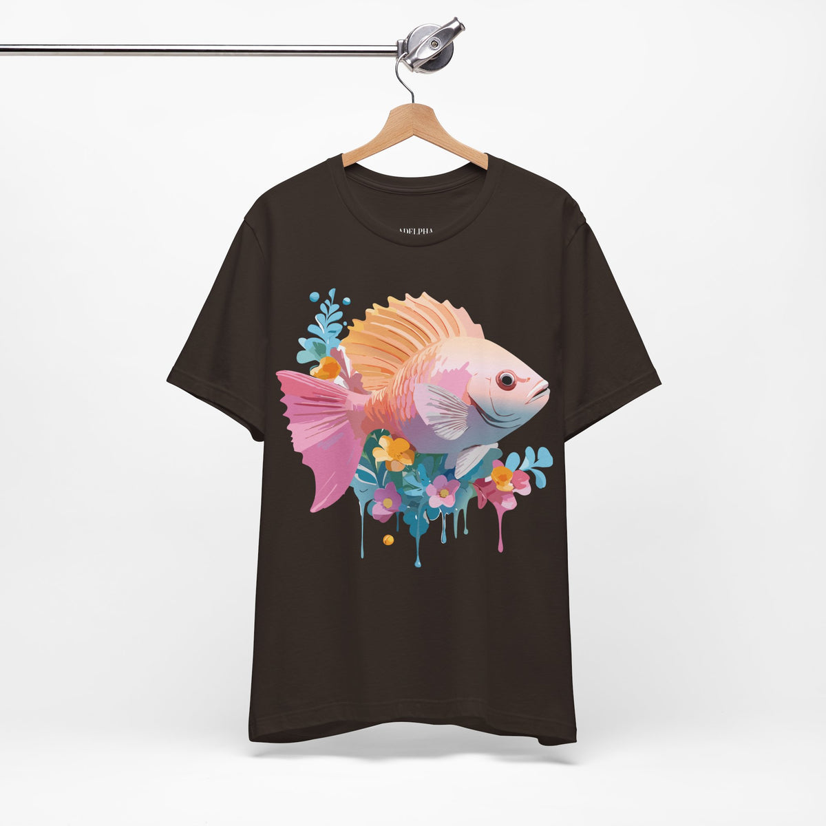 Fish Graphic Design Tee Bella+Canvas Unisex 100 Cotton Tee Shirt a101