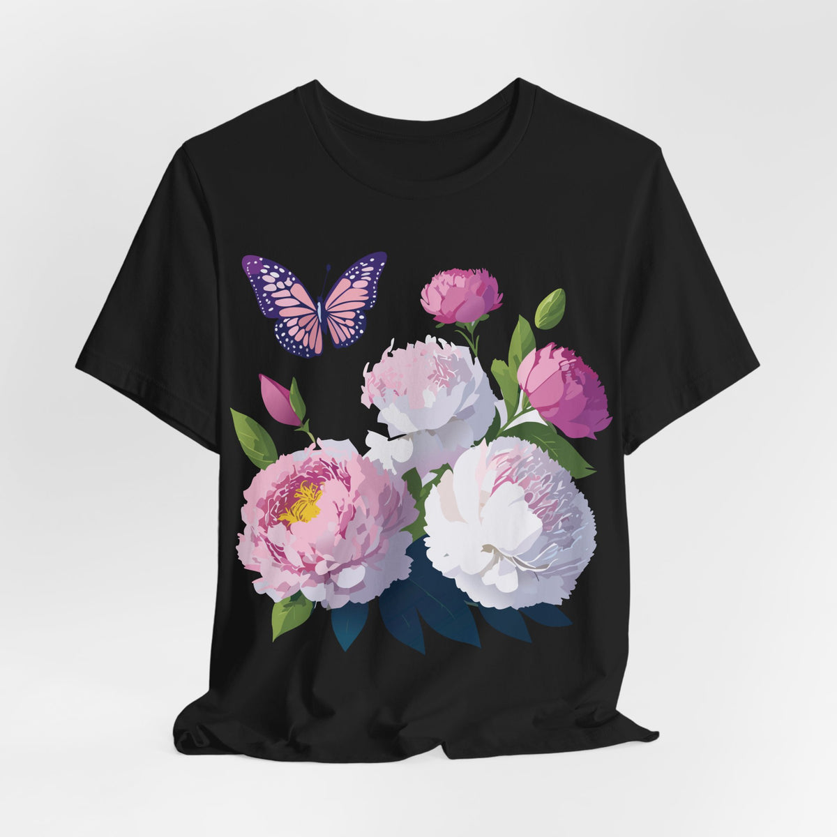 Floral Graphic Tee Shirt - Bella+Canvas Unisex 100 Cotton 40