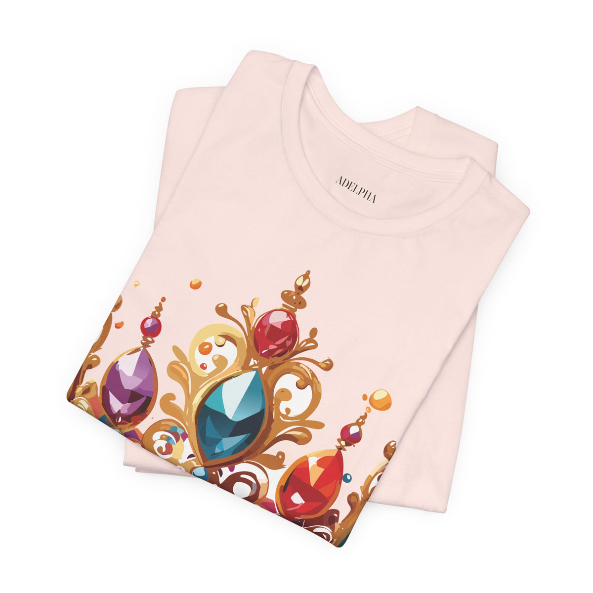 Crown Graphic Unisex Cotton Bella+Canvas Tee with Art Design m16