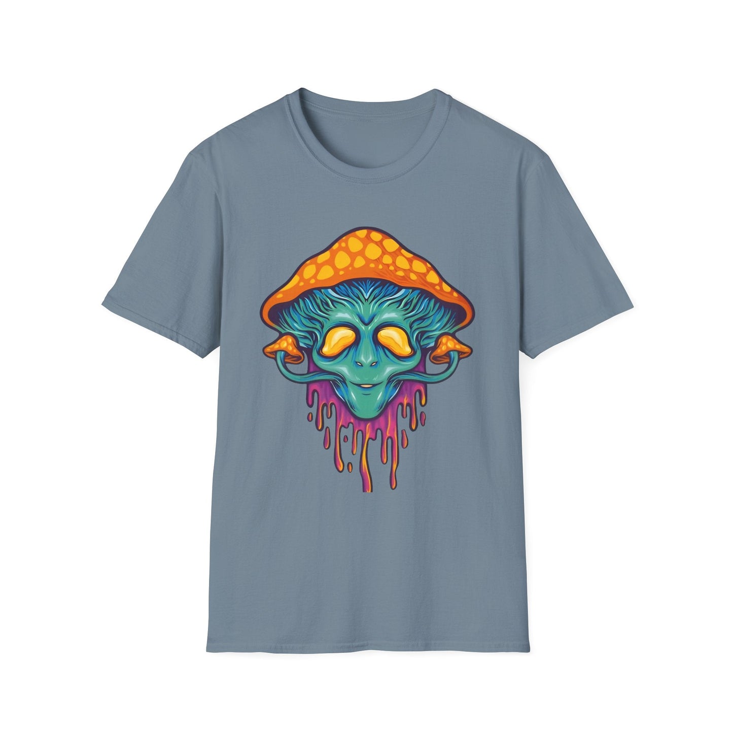Mashroom T Shirt Unisex Funny Mushroom Design Tee 100 Percent Cotton Softstyle Collection