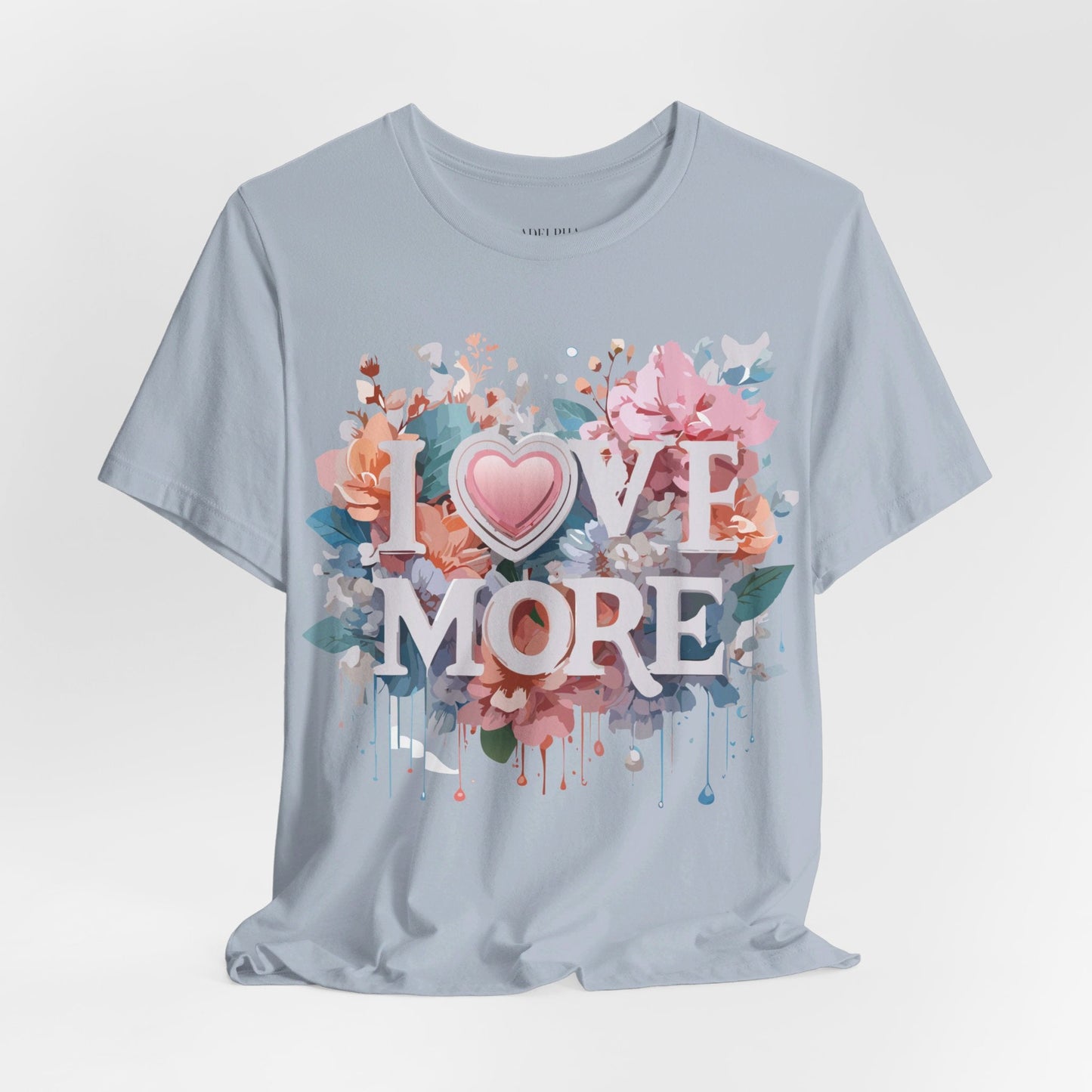 Valentine Day Graphic Unisex 100 Cotton Vintage Artwork with Love and Flower Design Tee 17