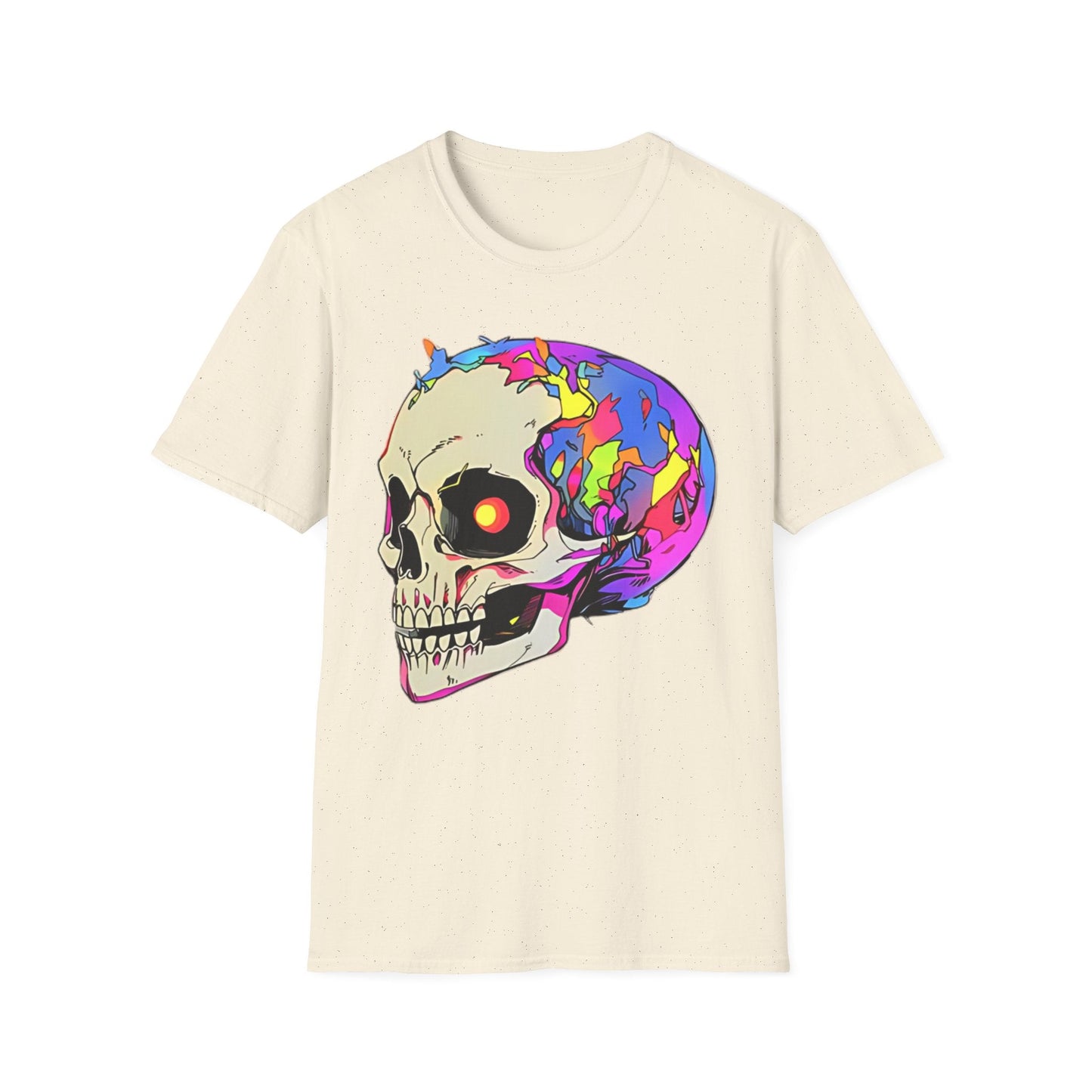 Skull Tee Shirt Unisex Skeleton Shirt Gildan Softstyle 64000 Short Sleeve Graphic Design