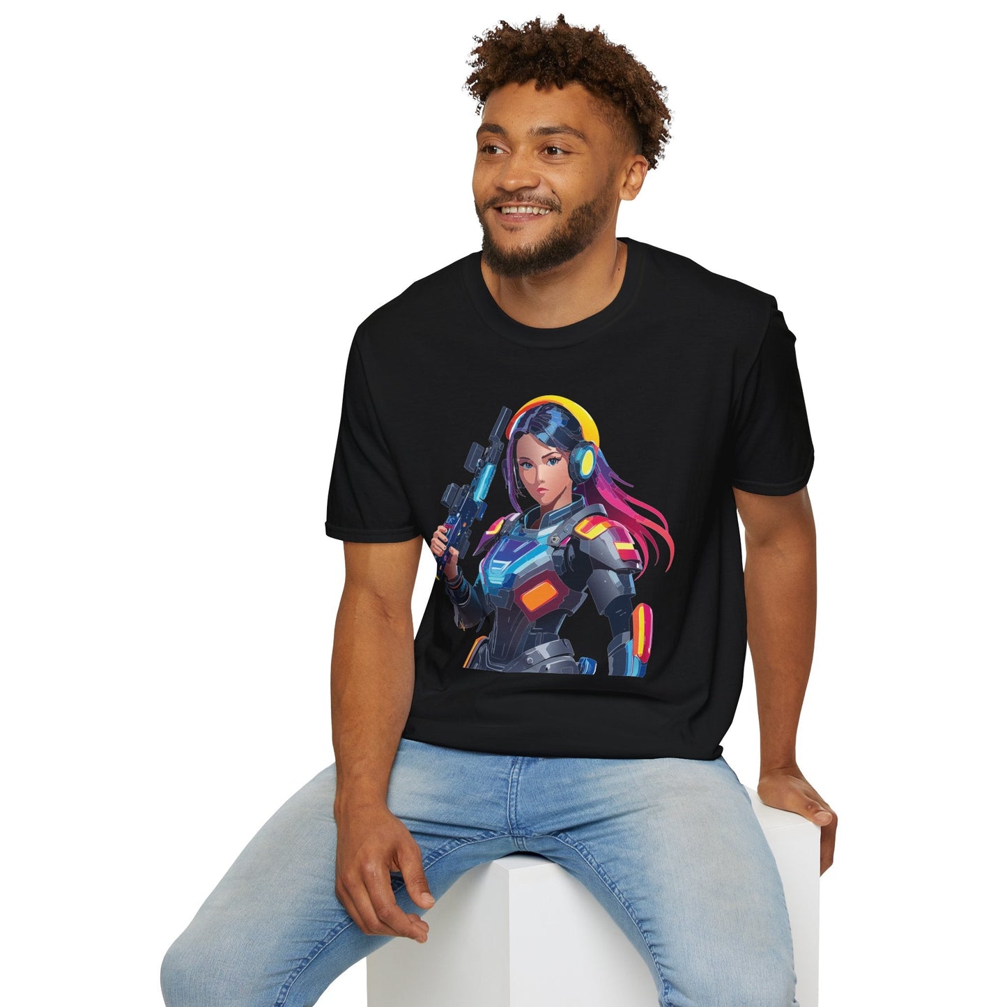 Robocop T Shirt Unisex Softstyle 64000 Graphic Tee With Robocop Art Design Premium