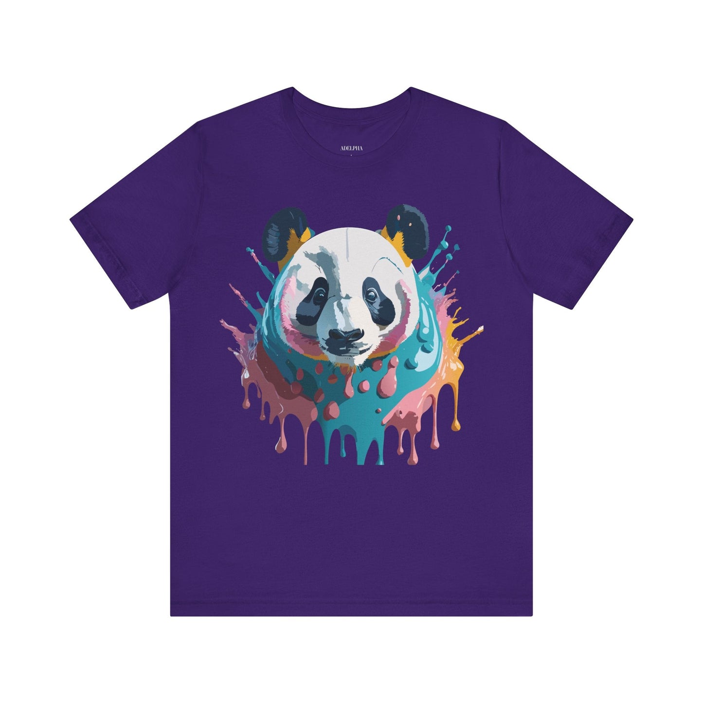 Panda Graphic Tee Unisex Short Sleeve Art Design By Adelpha Vintage Inspired Shirt