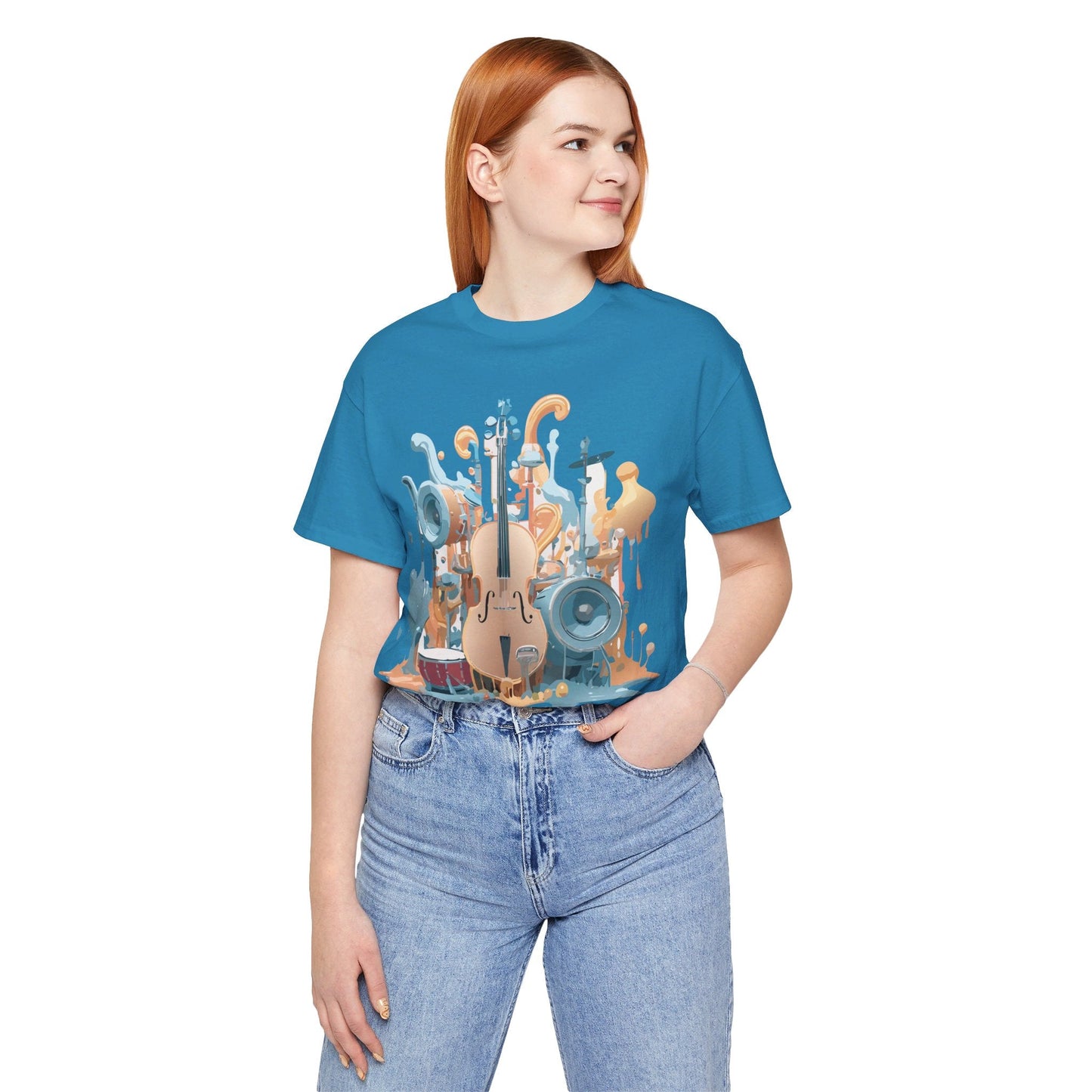 Adelpha Music Graphic T Shirt Unisex Jersey Short Sleeve Vintage Inspired Art Tee