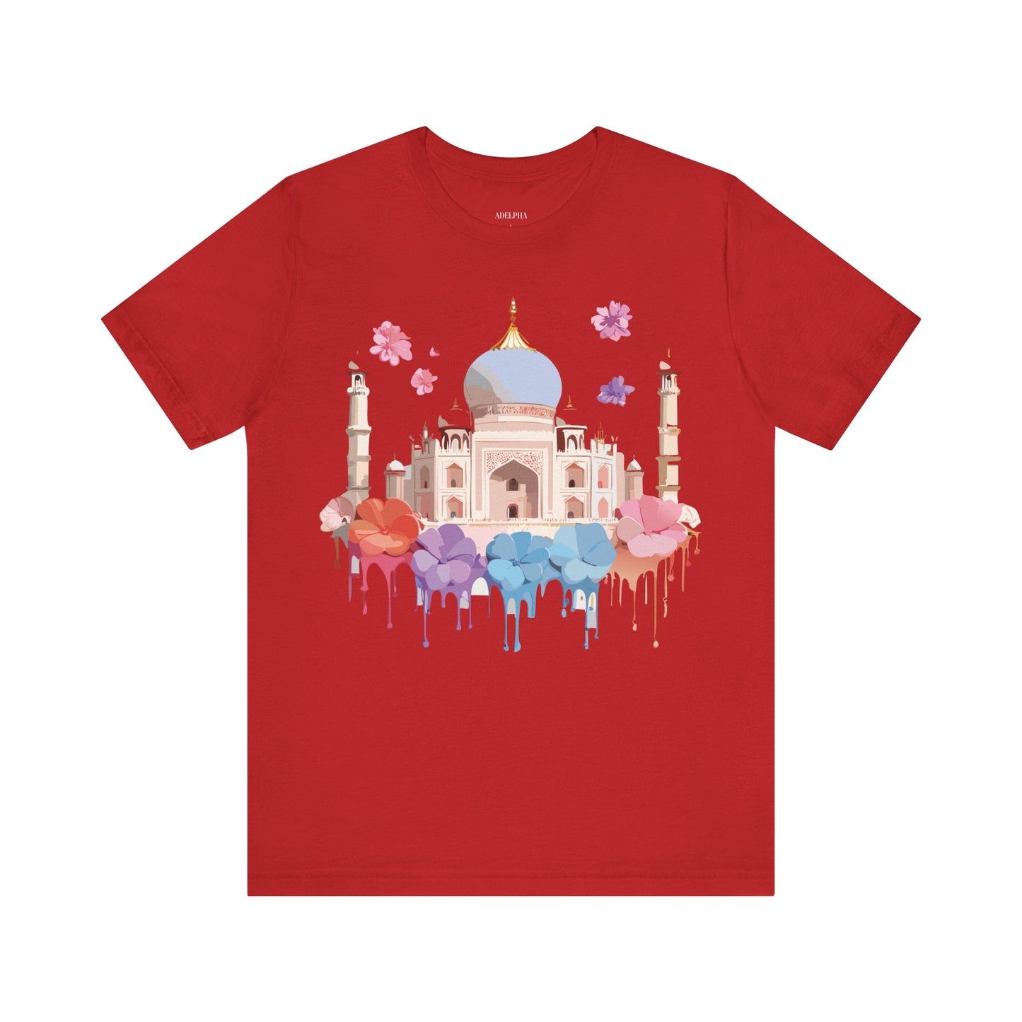 Taj Mahal Tourist Shirt Graphic Tee Unisex Vintage Inspired Adelpha Art Design Edition