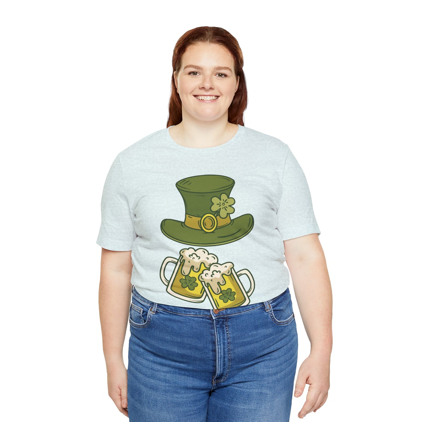 Unisex Cotton Tee Shirt with Lucky Prints