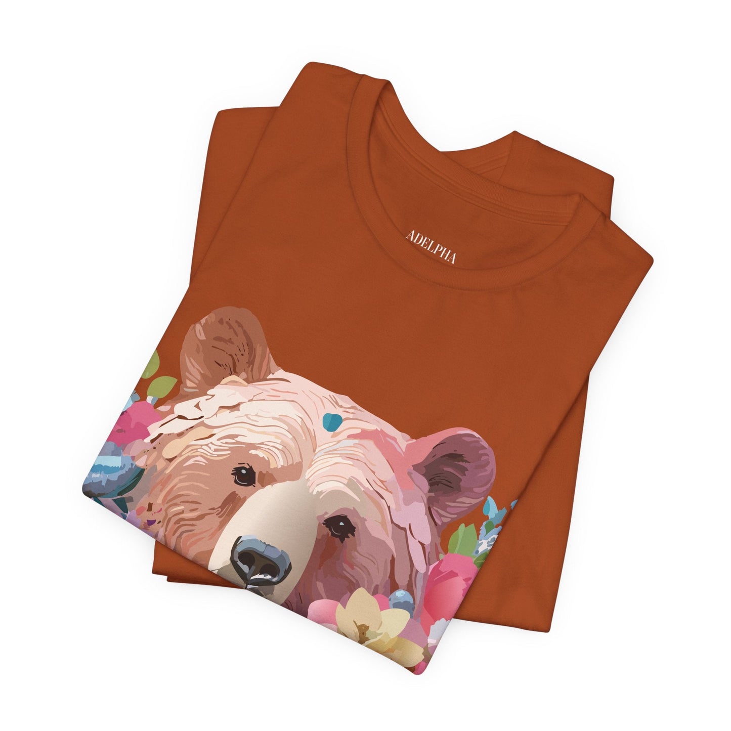 Bear Graphic T Shirt Unisex Adelpha Vintage Art Design Tee Edition