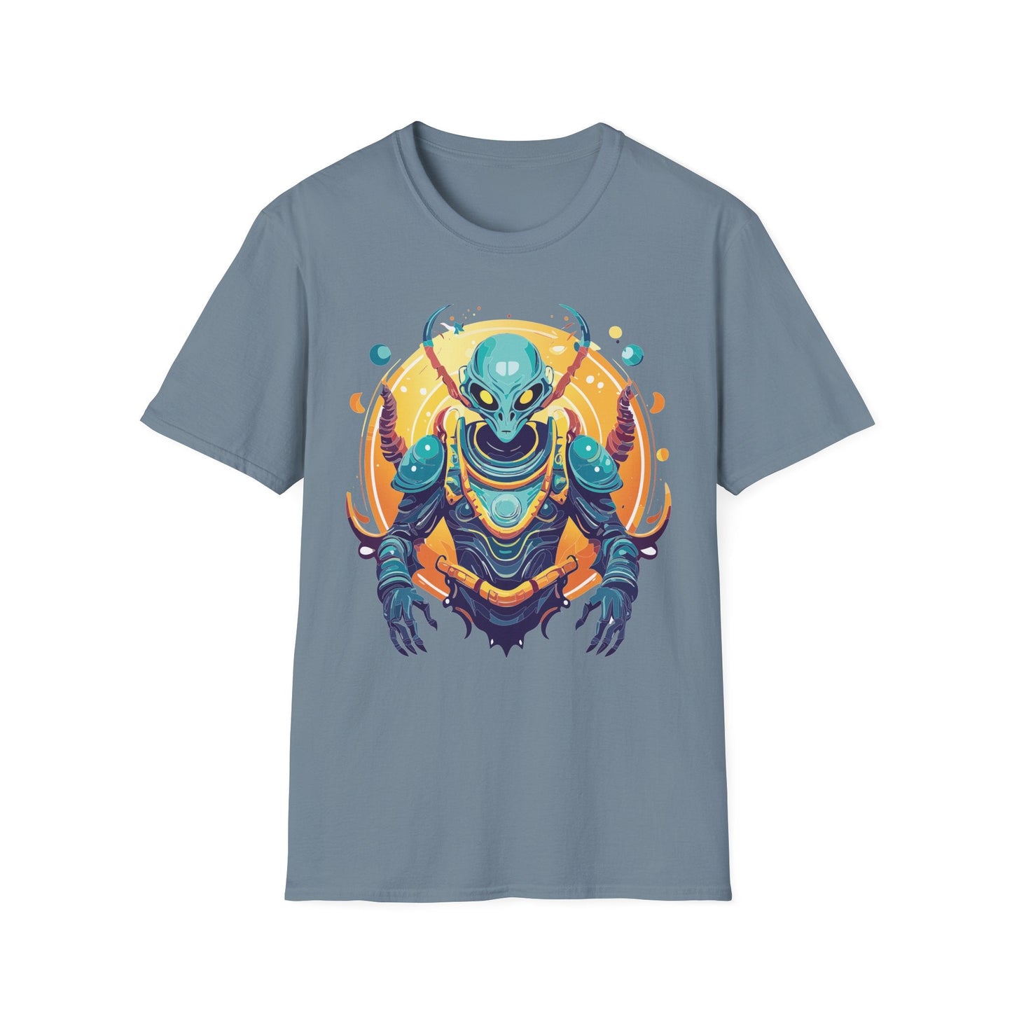 Cosmos Alien T Shirt Unisex Softstyle Short Sleeve Tee With Alien Art Design Artwork