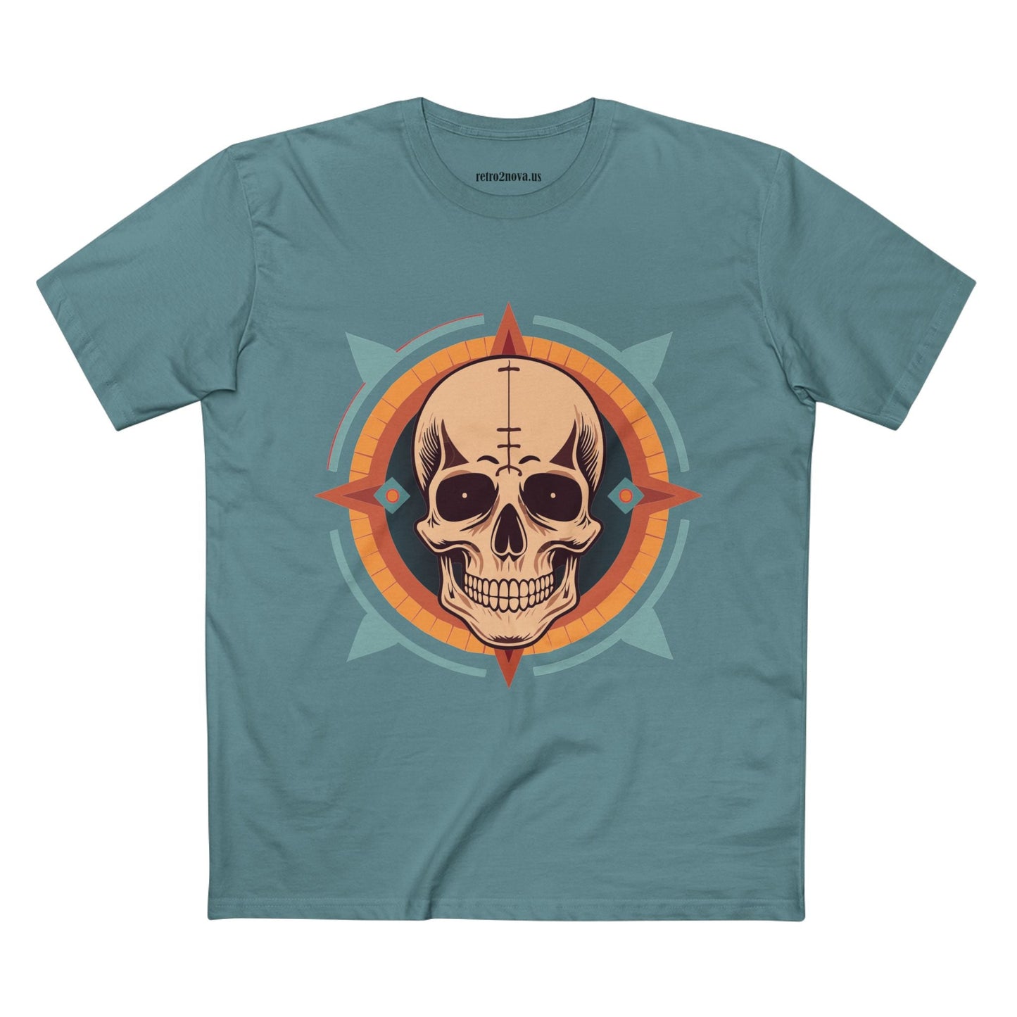 Skull Shirt Unisex Premium Cotton Tee With Original Art Design From Retro2Nova Collection