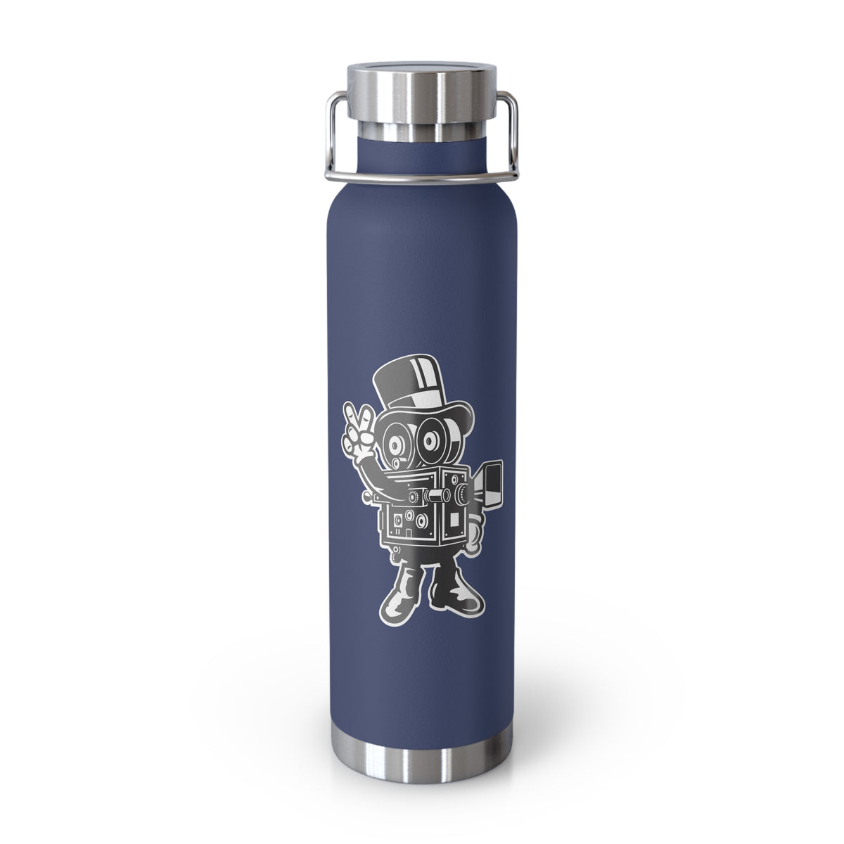 22oz Copper Insulated Water Bottle with Cartoon Design - CV16