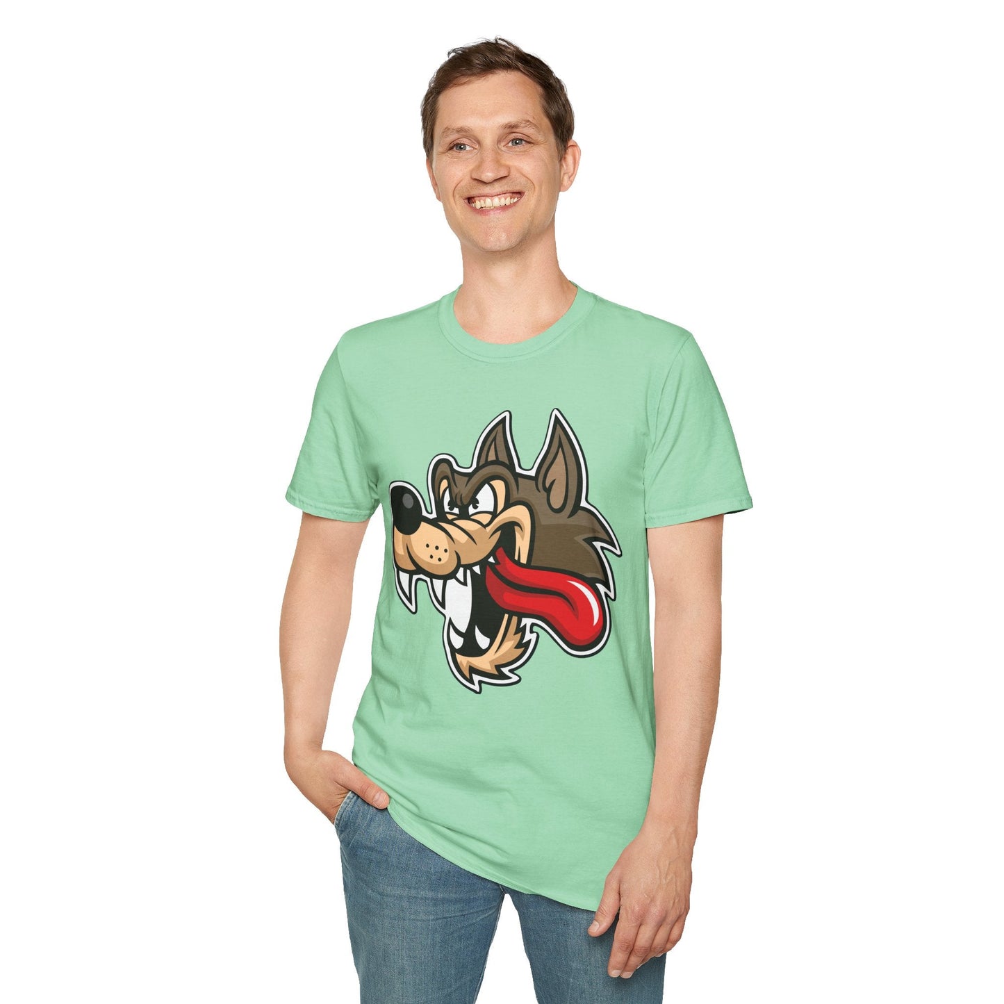 Cartoon T Shirt Animation Tee Unisex Funny Tee Gildan Softstyle 64000 100 Percent Cotton