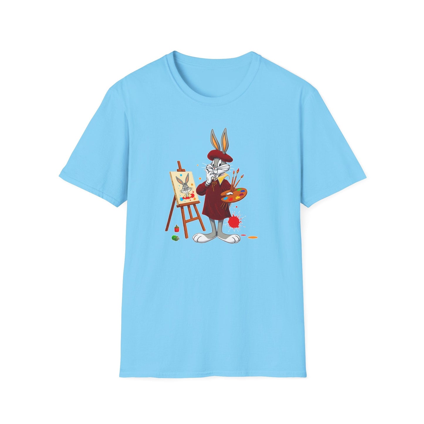 Bugs Bunny Shirt Unisex Cartoon T Shirt Softstyle 64000 Graphic Tee By Gildan Brand