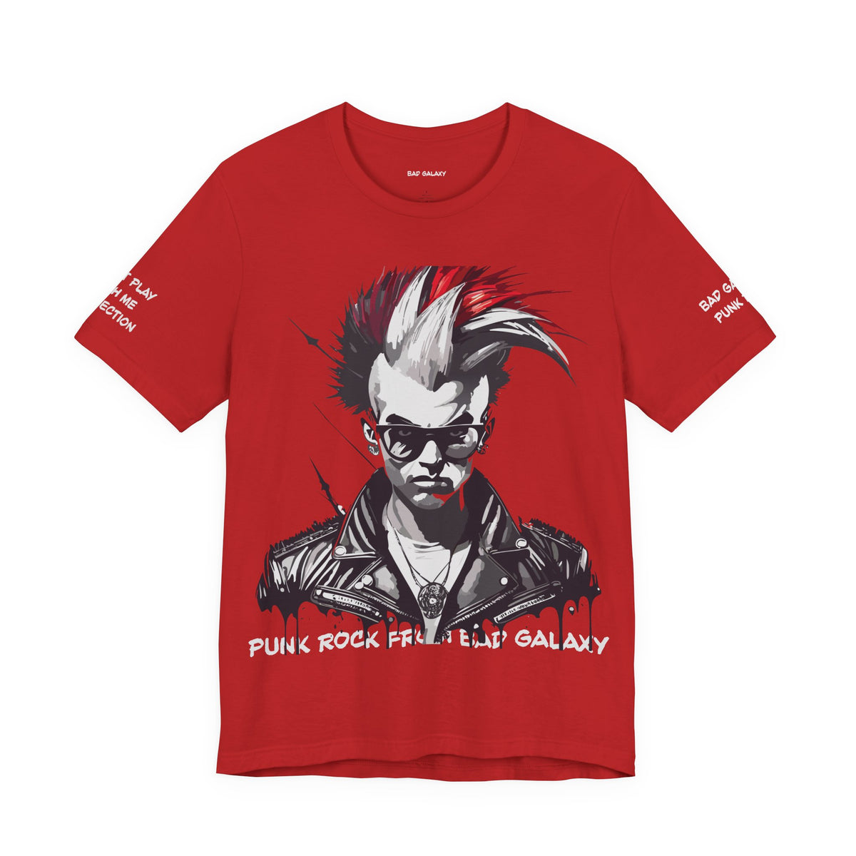 Punk Rock Graphic Unisex Cotton Bella+Canvas Tee with Art Design b26