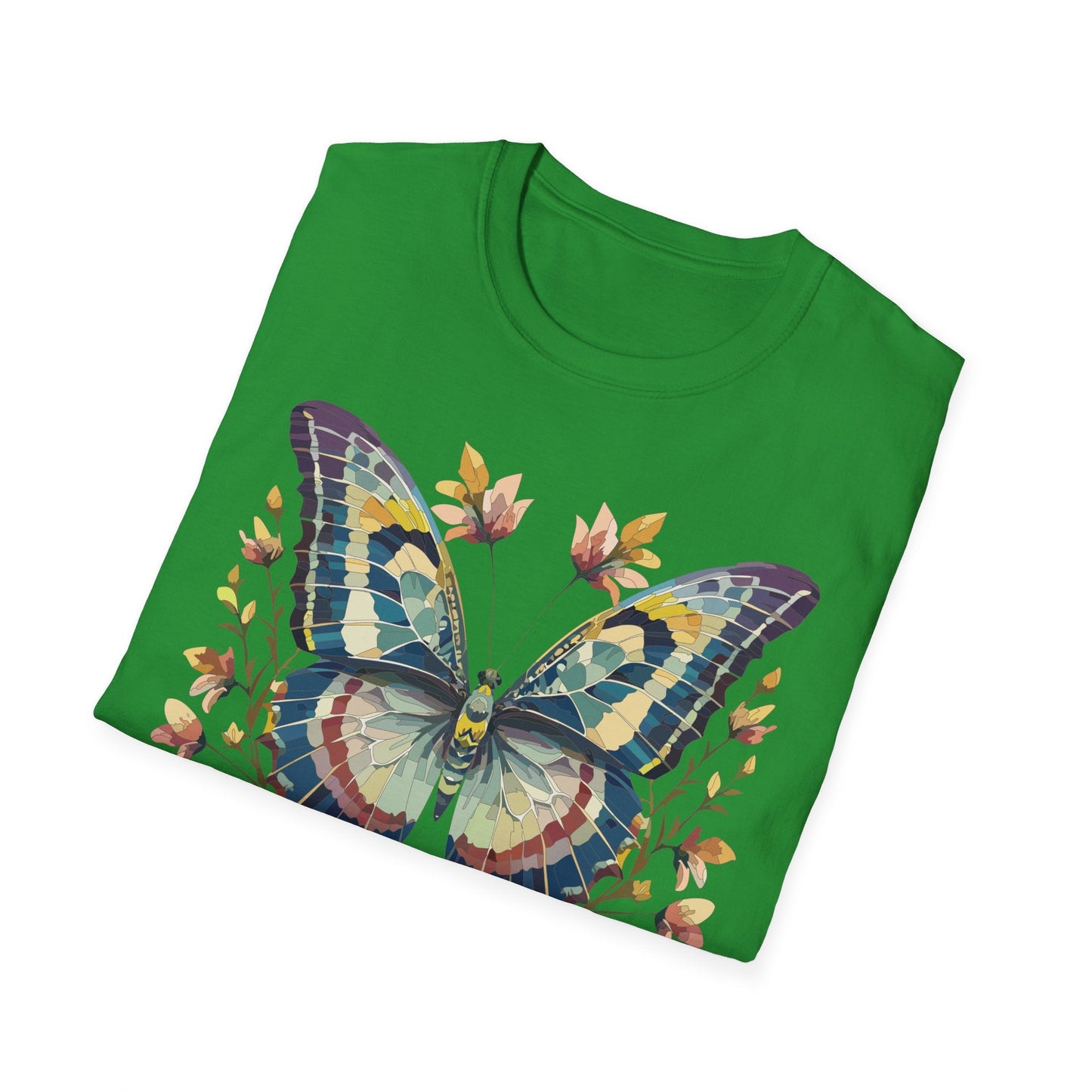 Butterfly Shirt Unisex T Shirt With Monarch Design Gildan Softstyle 64000 Ring Spun Cotton Tee