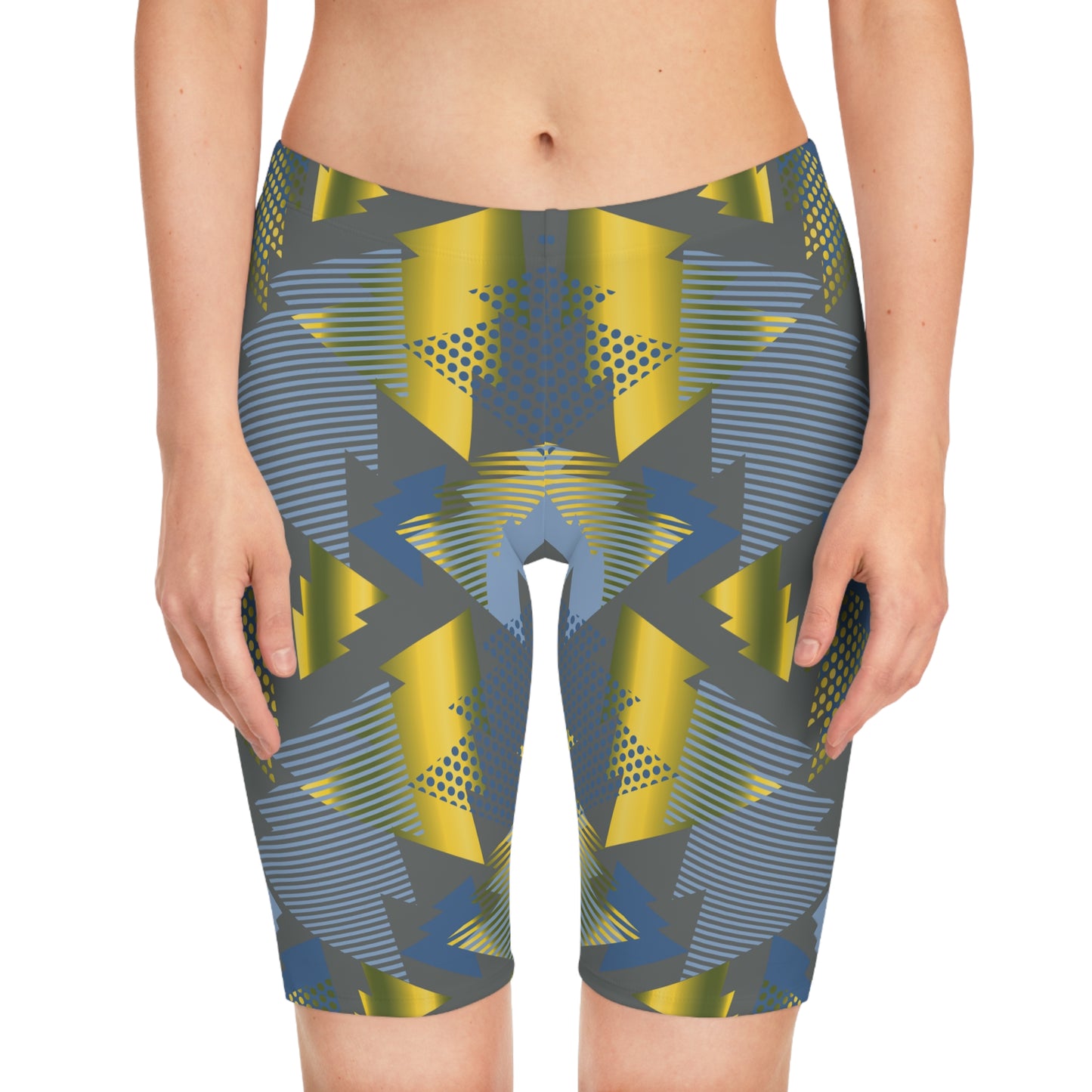 Bike Shorts with Abstract prints