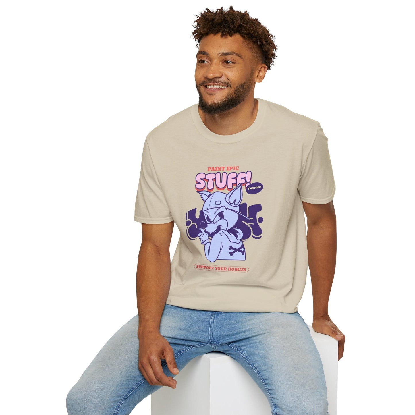 Funny Animals Shirts Unisex Graphic Tee Soft Cotton Gildan Softstyle 64000 Comfortable Everyday Wear