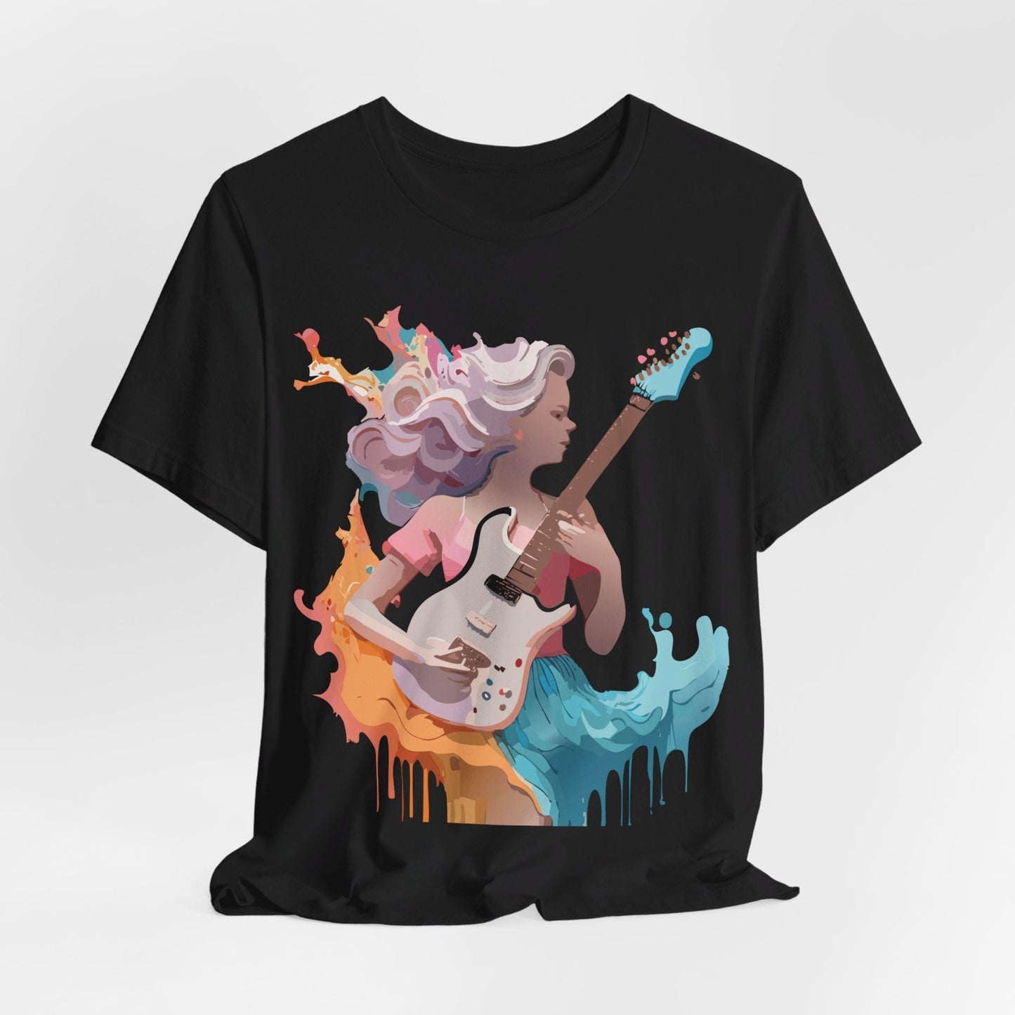 Adelpha Vintage Music Graphic Tee Unisex Short Sleeve Jersey Shirt for Everyday Wear