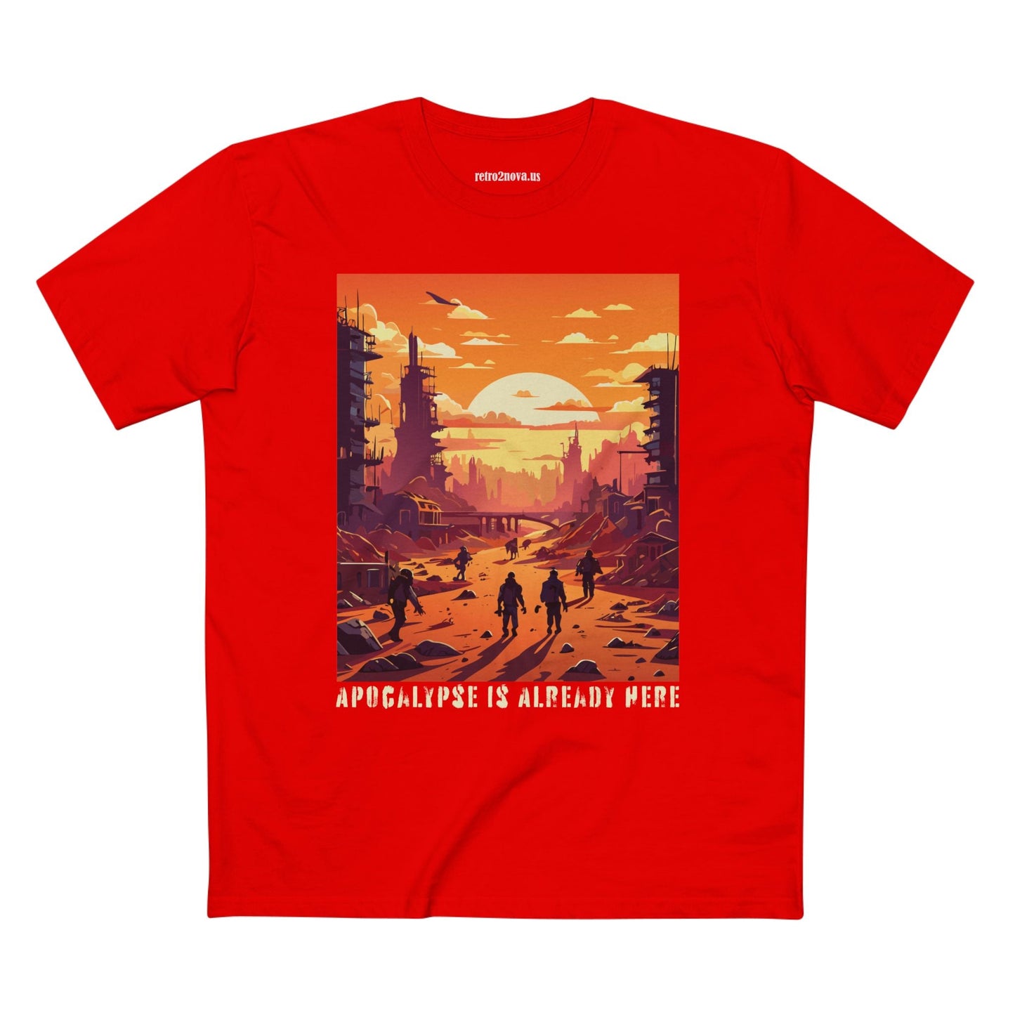 Cataclysm Shirt Doomsday Tee Unisex Premium Cotton Staple Tee Original Art Design By Retro2Nova