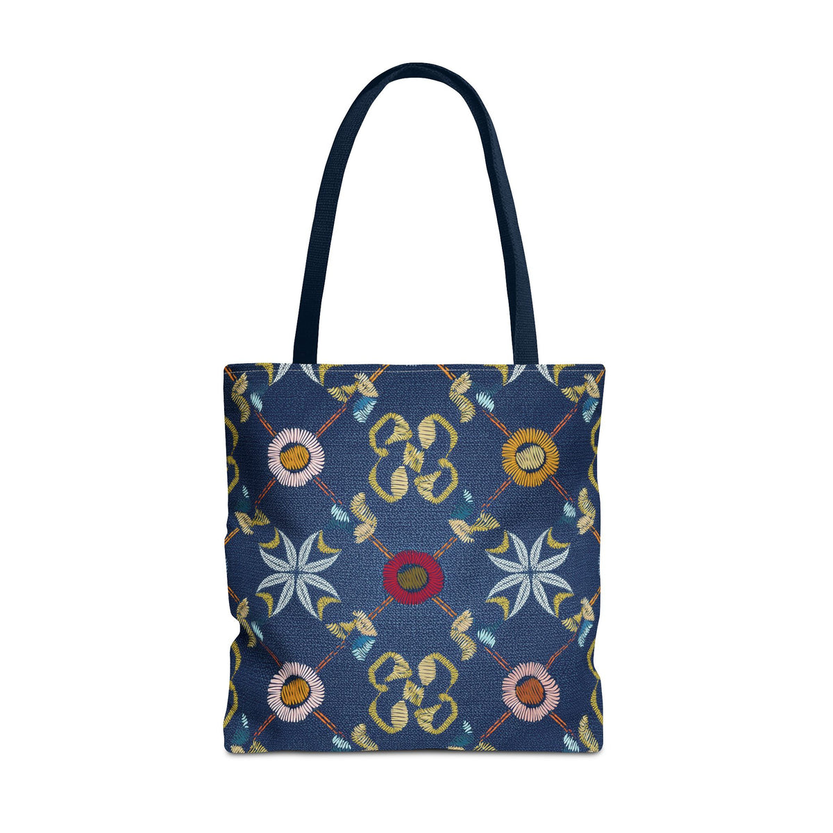 Denim Fabric Imitation Print Unisex Canvas Bag Poly Spun 3 Sizes Tote Bag 178