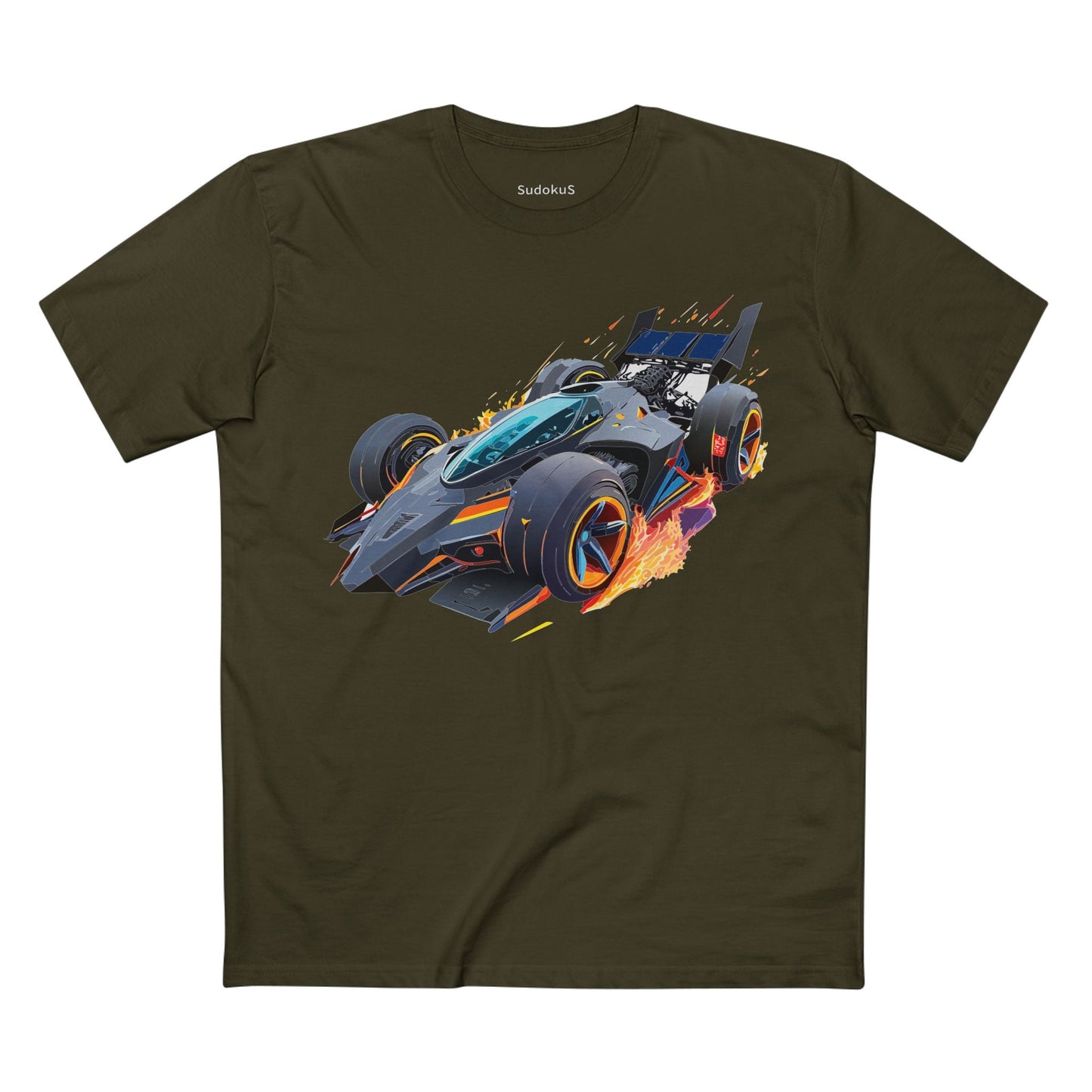 Car Graphic Unisex 100 Cotton Staple Tee 13