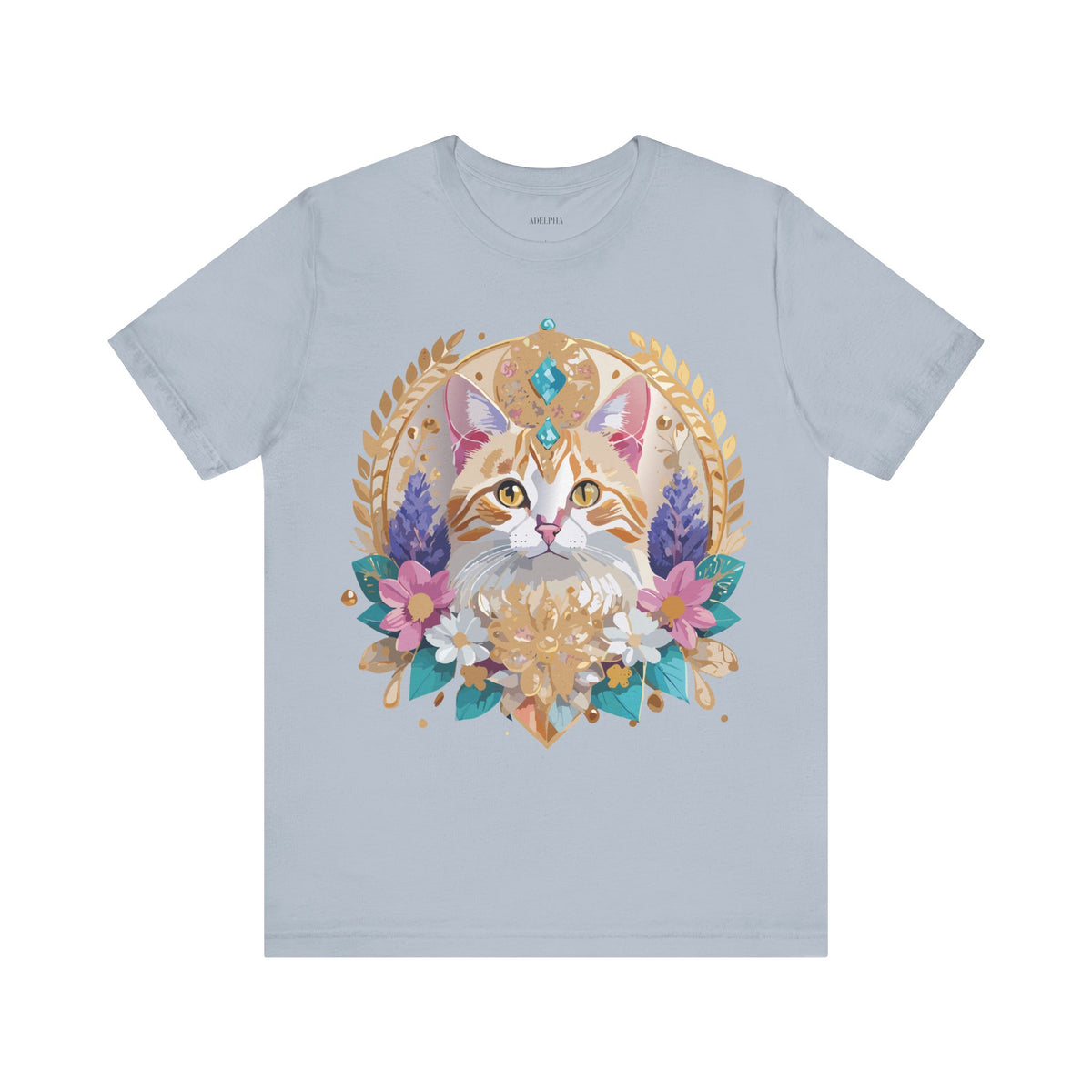 Medallion Graphic Unisex Cotton Bella+Canvas Tee with Art Design d40