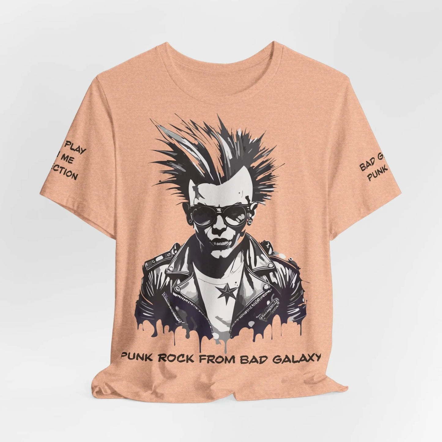 Punk Rock Tee Shirt 100 Percent Cotton Made To Order Eco Friendly Print Free Shipping Limited Time
